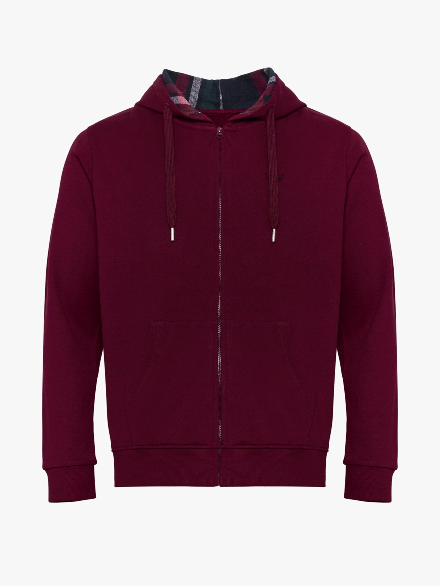 BORDEAUX COTTON HOODIE LONG SLEEVE REGULAR FIT MR. BLUE