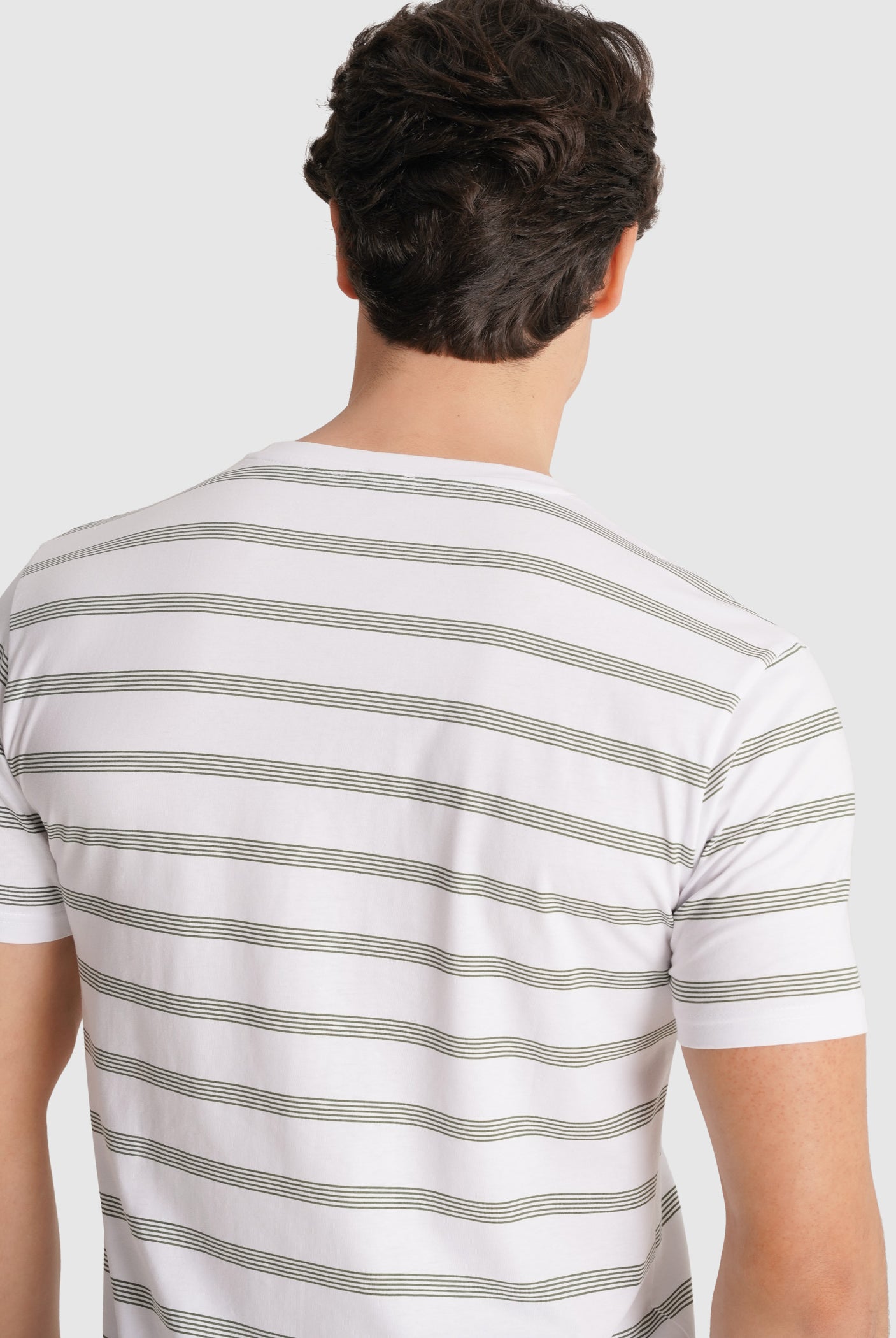 CAMISETA ALGODÓN VERDE MANGA CORTA REGULAR FIT MR. AZUL