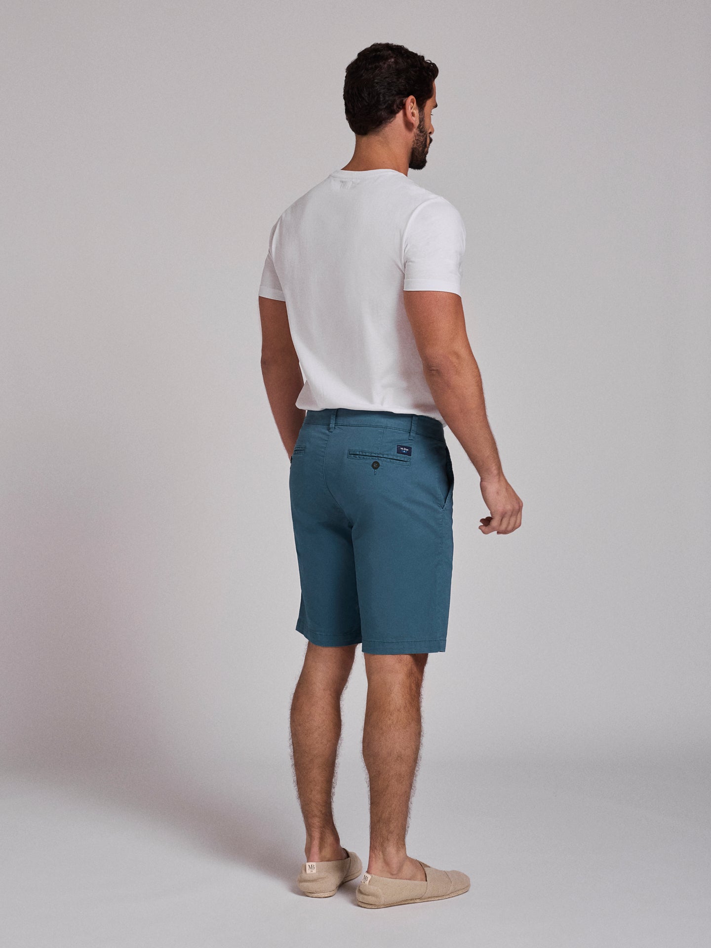 GREEN COTTON BERMUDA REGULAR FIT MR. BLUE