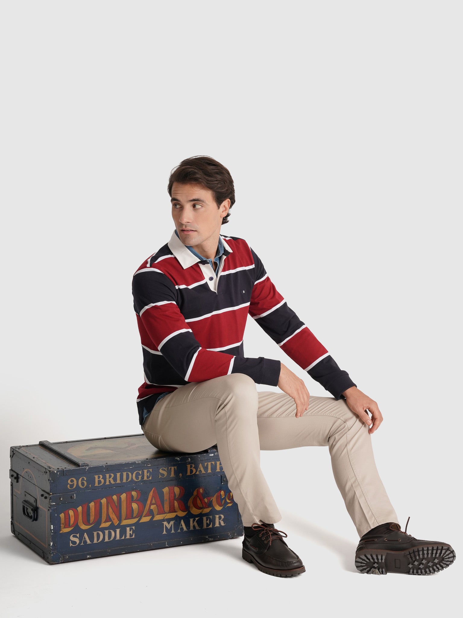 RUGBY BLUE COTTON LONG SLEEVE REGULAR FIT MR. BLUE