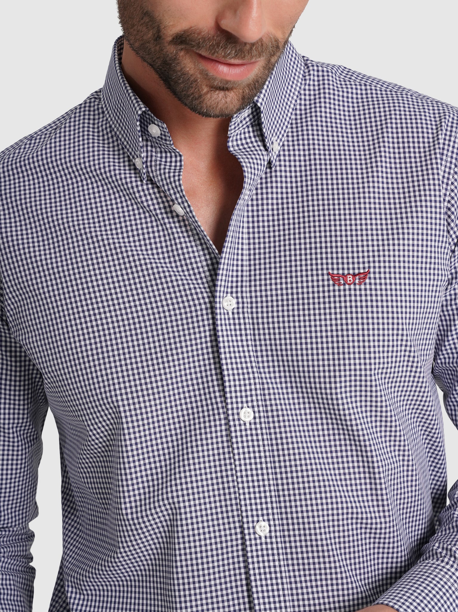 BLUE COTTON SHIRT LONG SLEEVE REGULAR FIT MR. BLUE