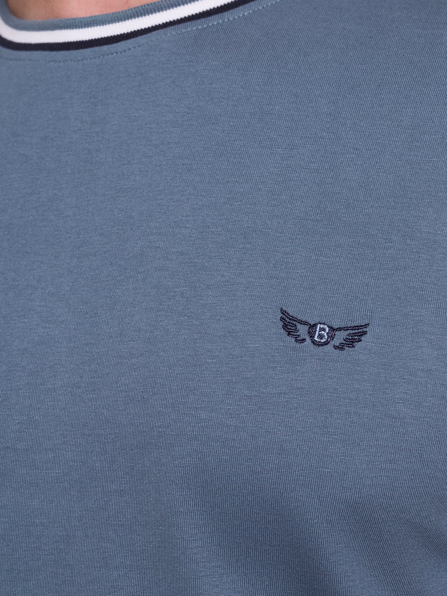 GREEN COTTON T-SHIRT SHORT SLEEVE REGULAR FIT MR. BLUE