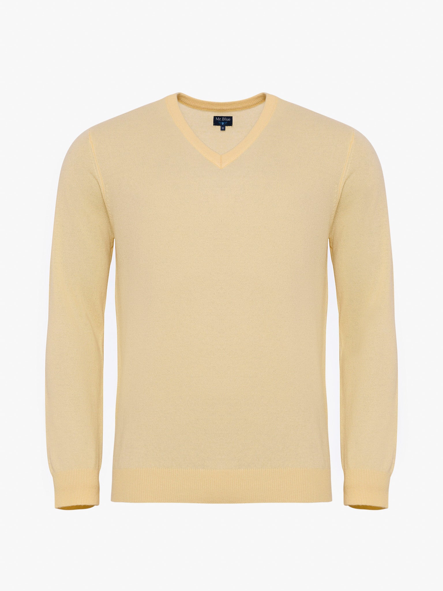 YELLOW WOOL PULLOVER LONG SLEEVE REGULAR FIT MR. BLUE