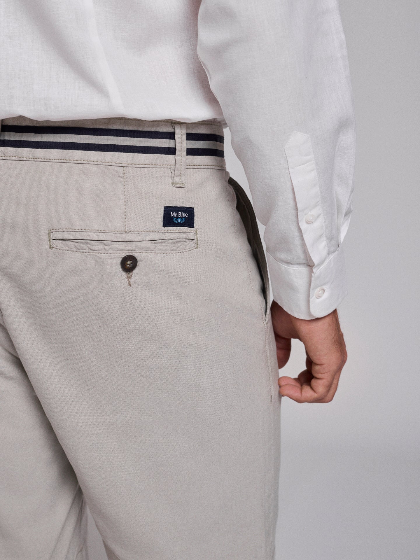 GREEN COTTON BERMUDA REGULAR FIT MR. BLUE