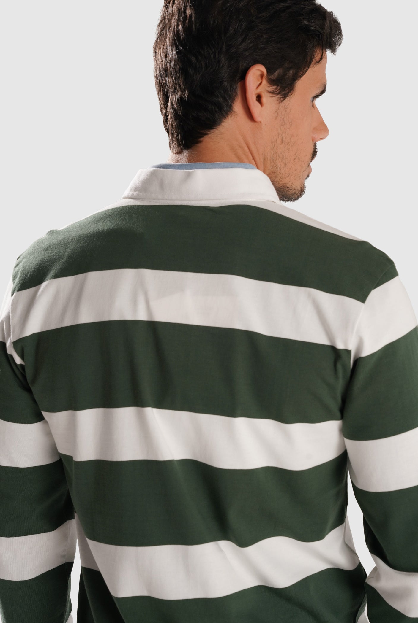 RUGBY ALGODÓN VERDE MANGA LARGA REGULAR FIT MR. AZUL