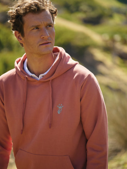PINK COTTON HOODIE LONG SLEEVE REGULAR FIT MR. BLUE