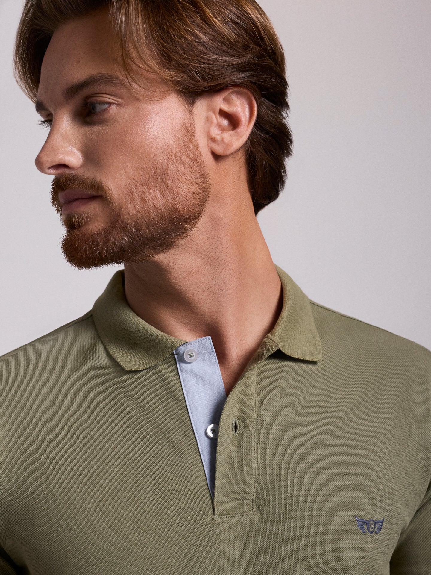 GREEN POLO SHORT SLEEVE REGULAR FIT MR. BLUE