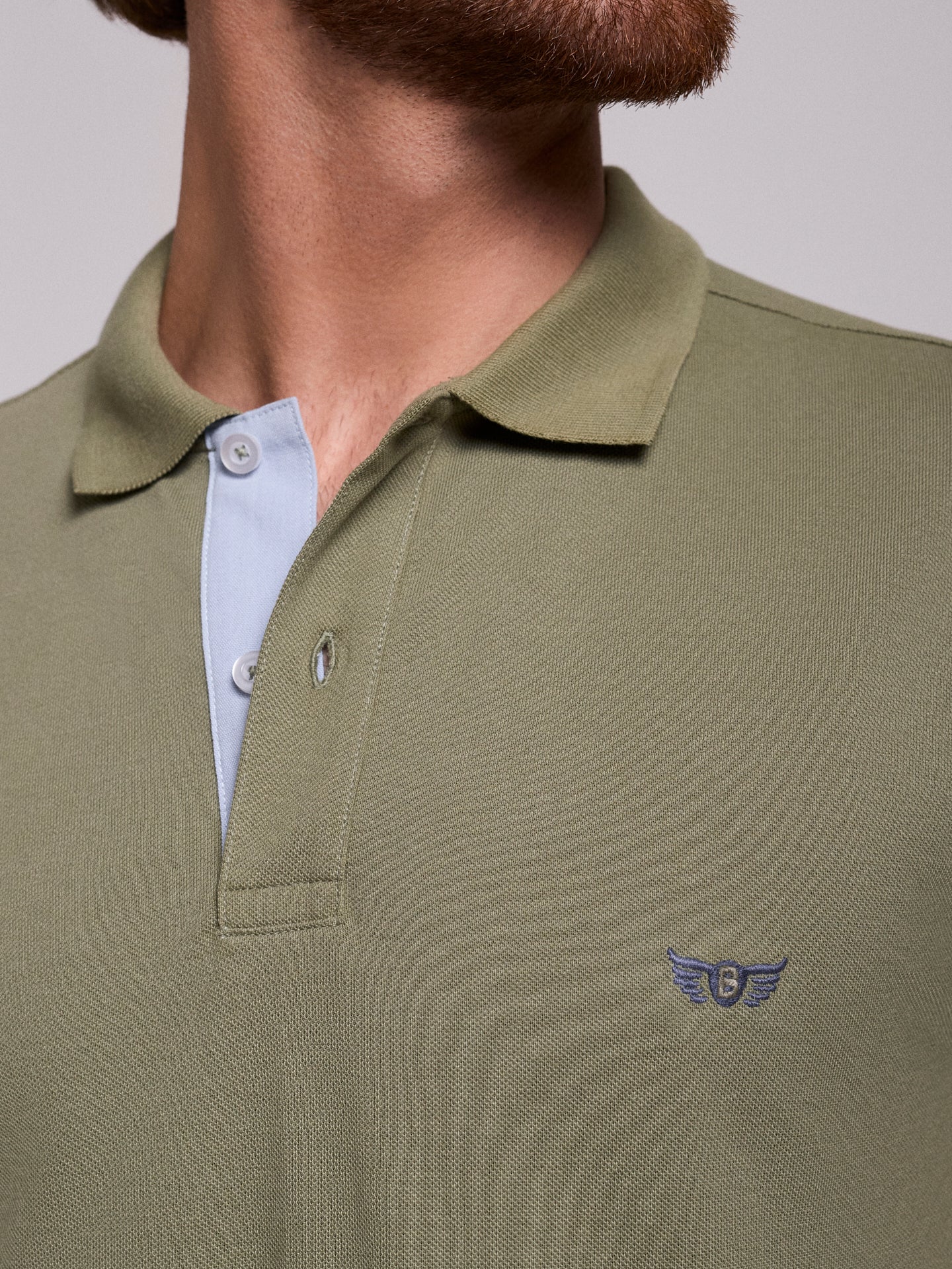 GREEN POLO SHORT SLEEVE REGULAR FIT MR. BLUE