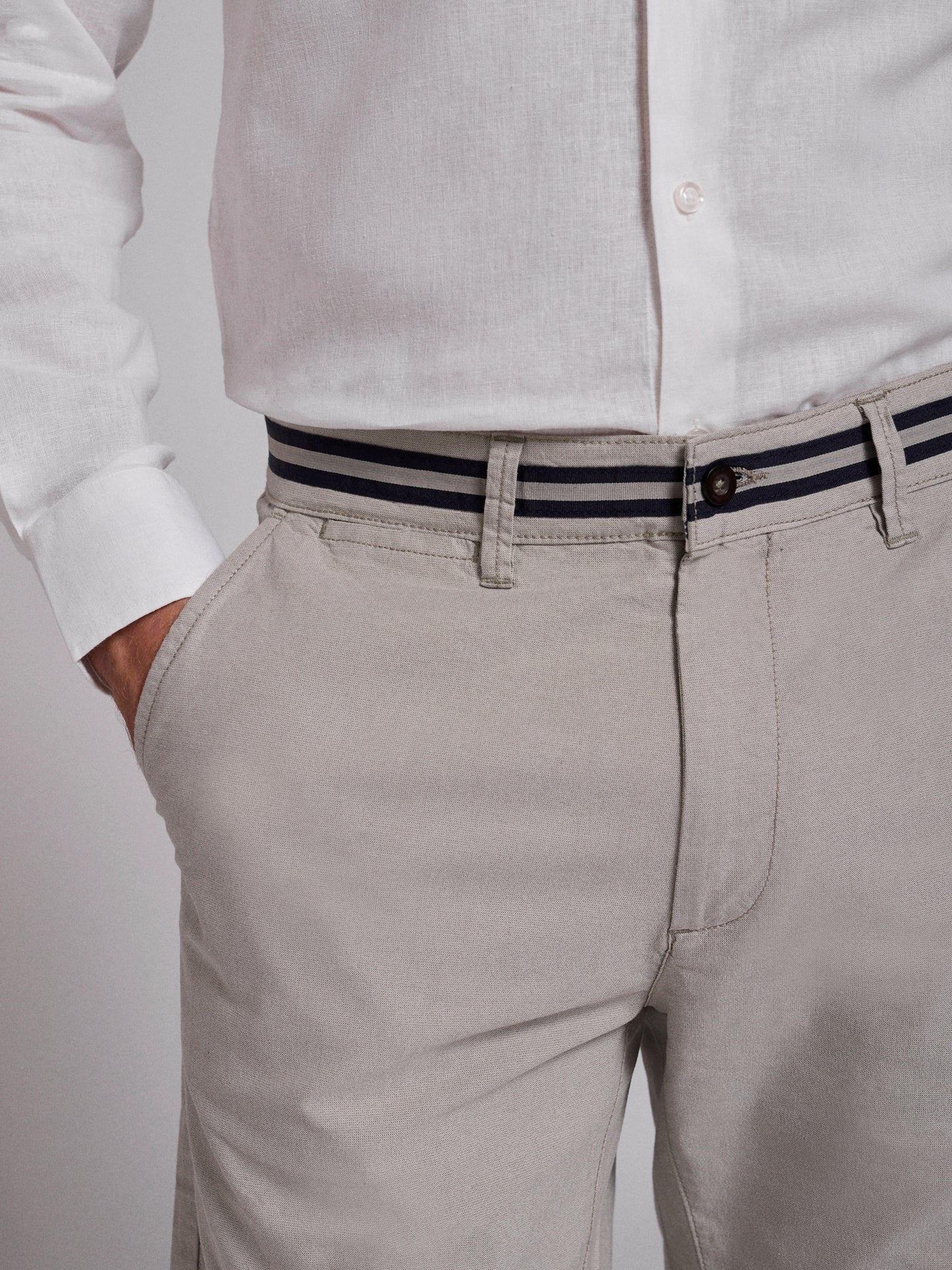 GREEN COTTON BERMUDA REGULAR FIT MR. BLUE