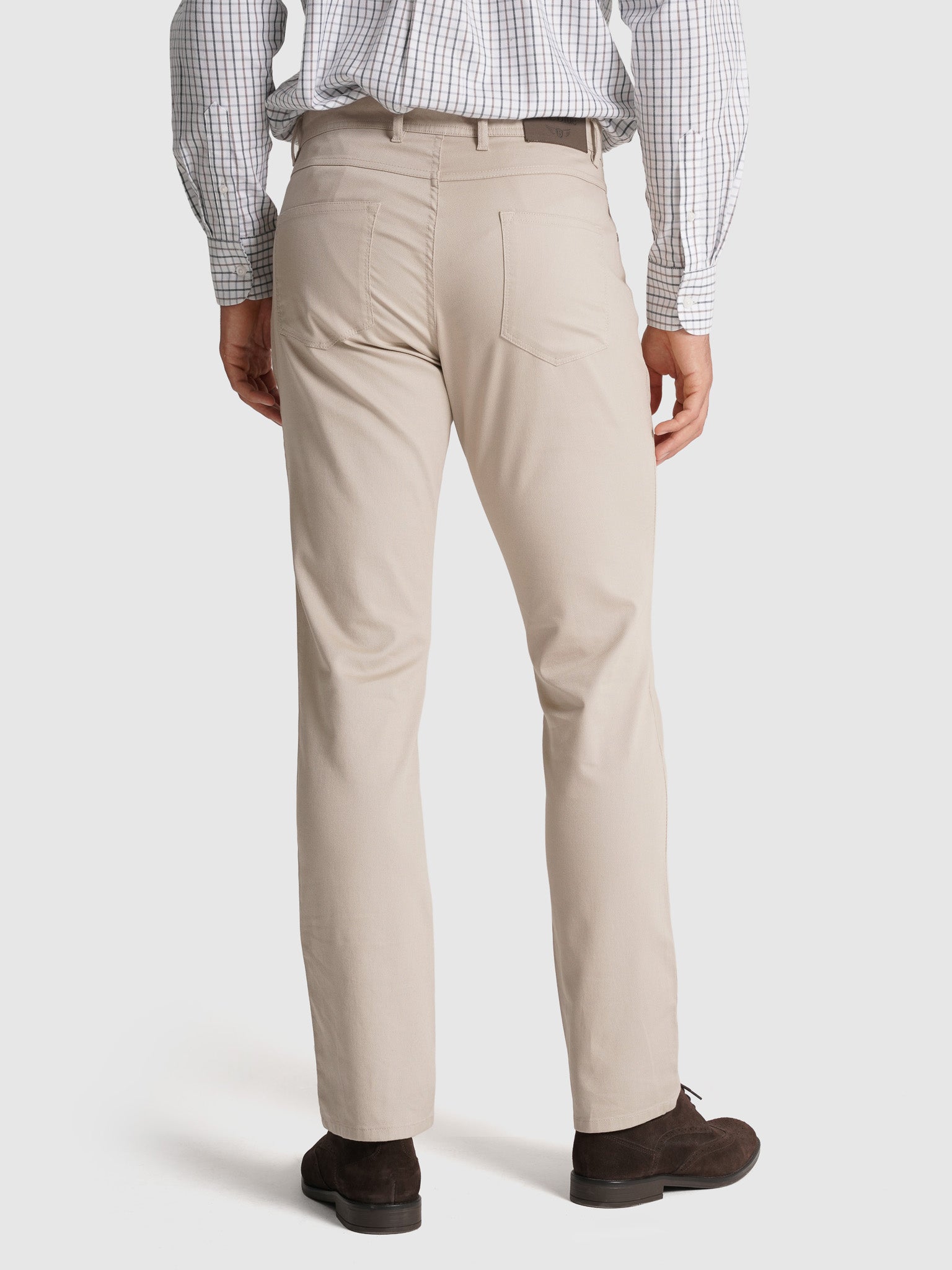 BEIGE COTTON REGULAR FIT MR. BLUE