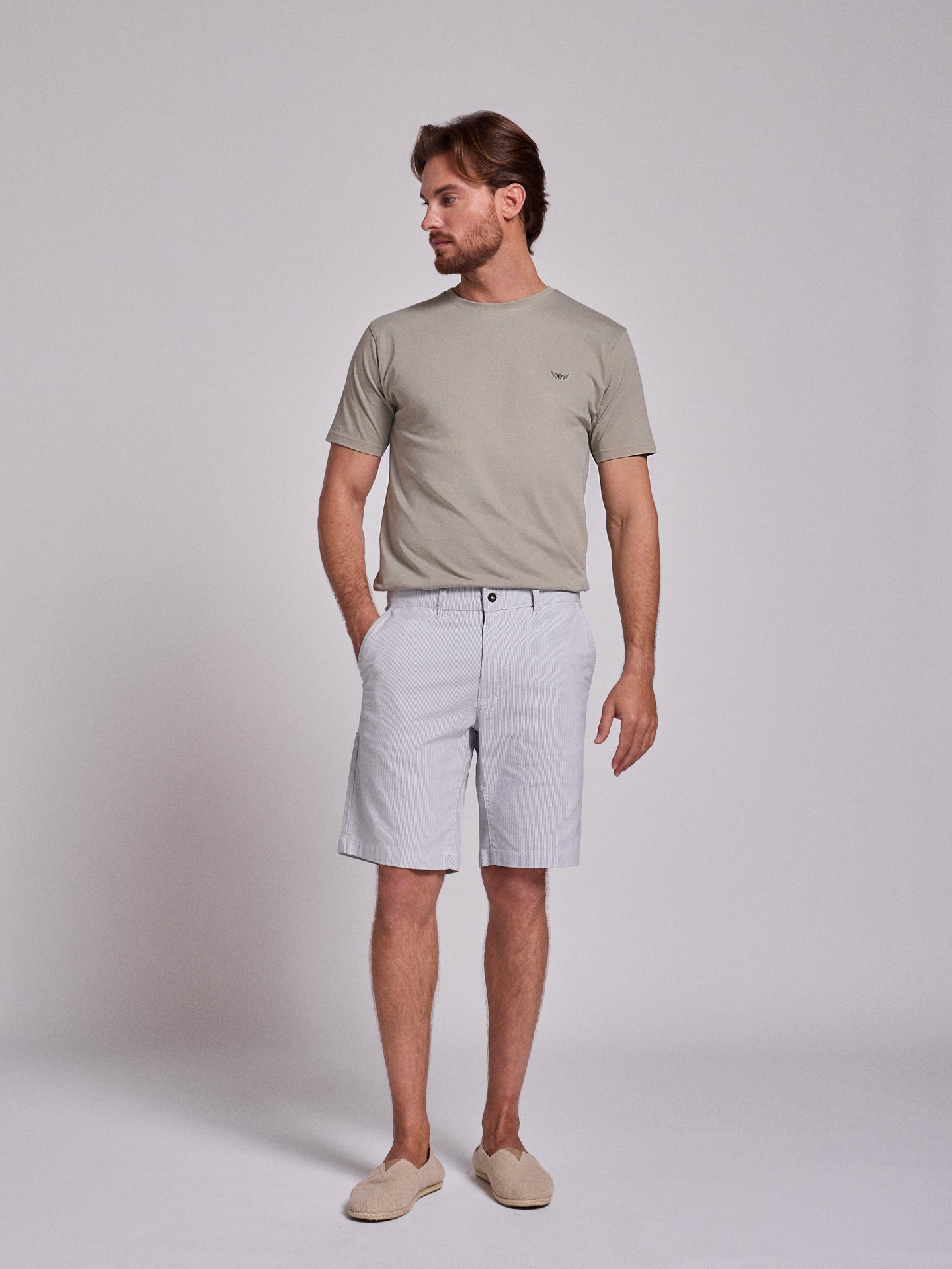 BLUE COTTON BERMUDA REGULAR FIT MR. BLUE
