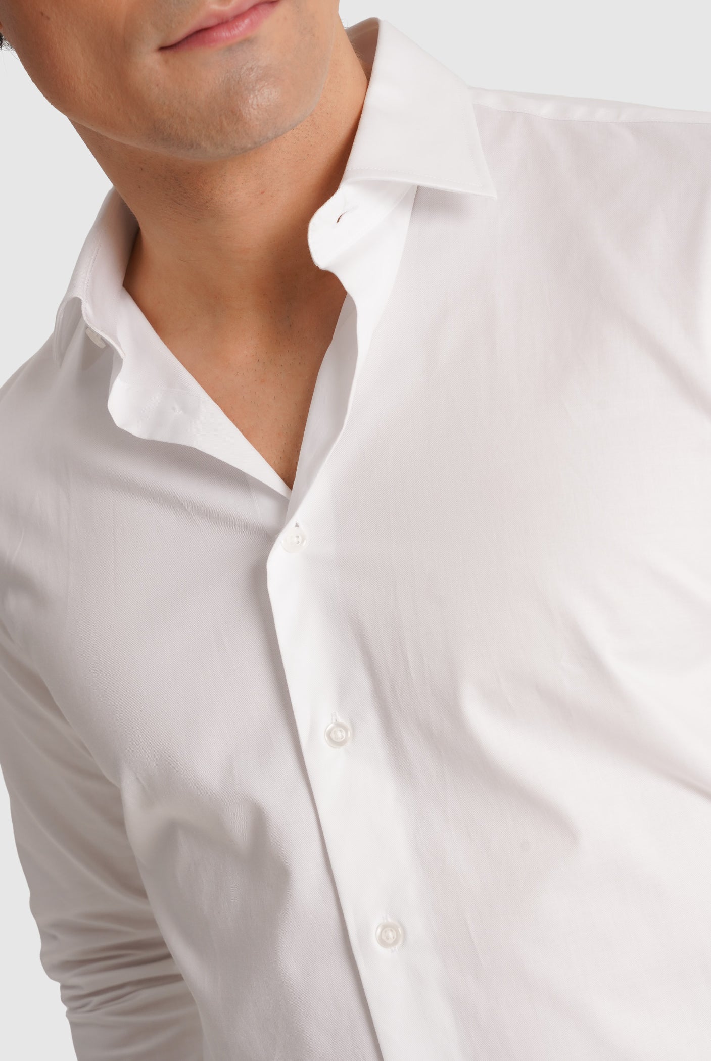 CAMISA SARGA BLANCA MANGA LARGA CLASSIC FIT MR. AZUL