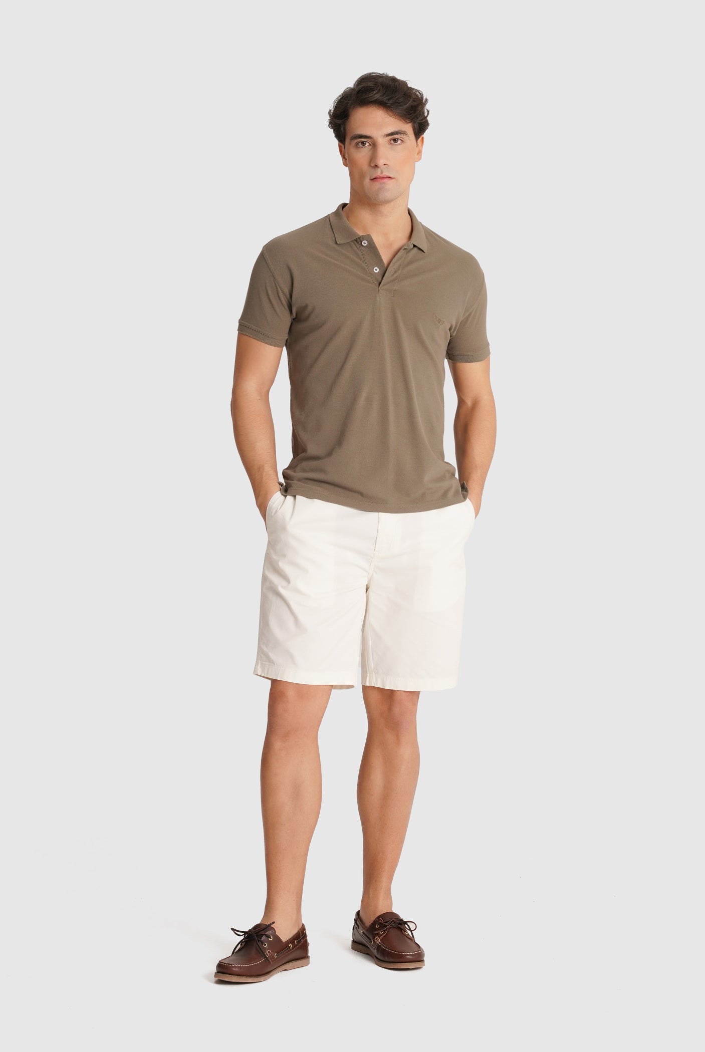 POLO PIQUET VERDE MANGA CORTA REGULAR FIT MR. AZUL