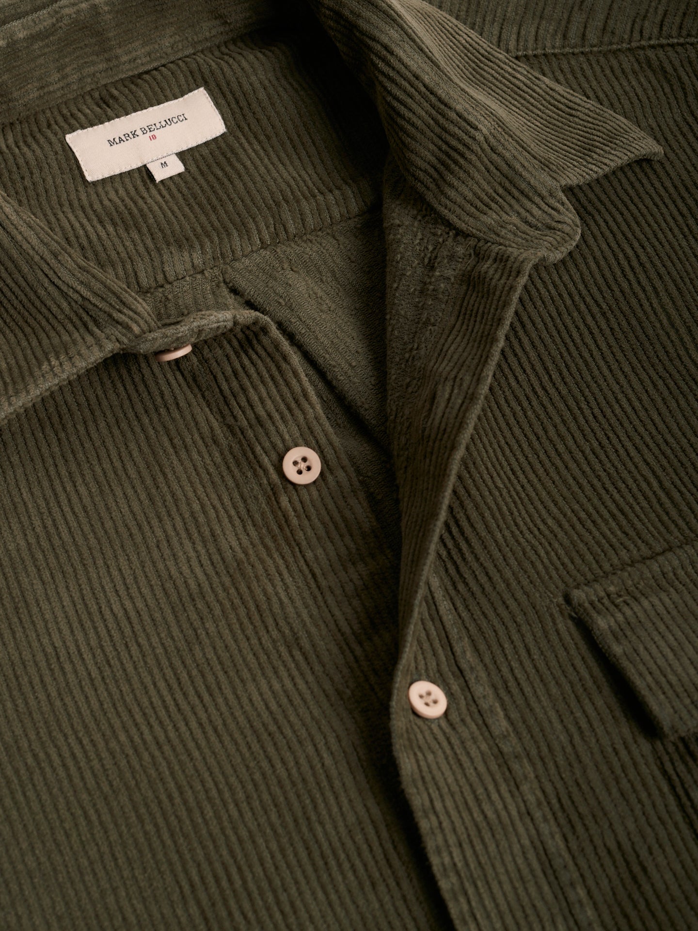 REGULAR FIT GREEN OVERSHIRT MARK BELLUCCI
