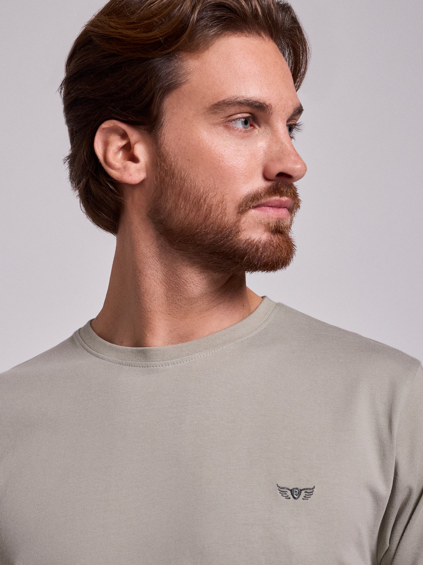 GREEN COTTON T-SHIRT SHORT SLEEVE REGULAR FIT MR. BLUE