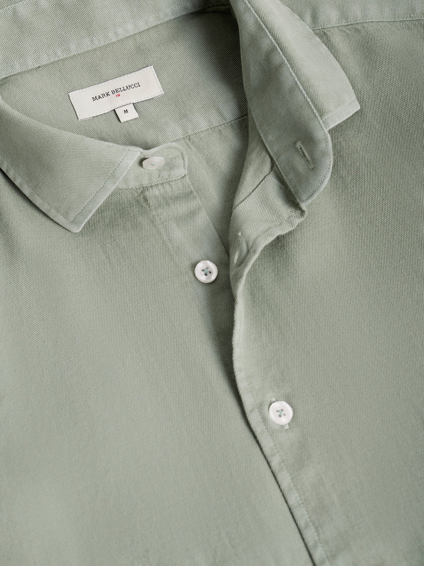 REGULAR FIT LONG SLEEVE GREEN SHIRT MARK BELLUCCI