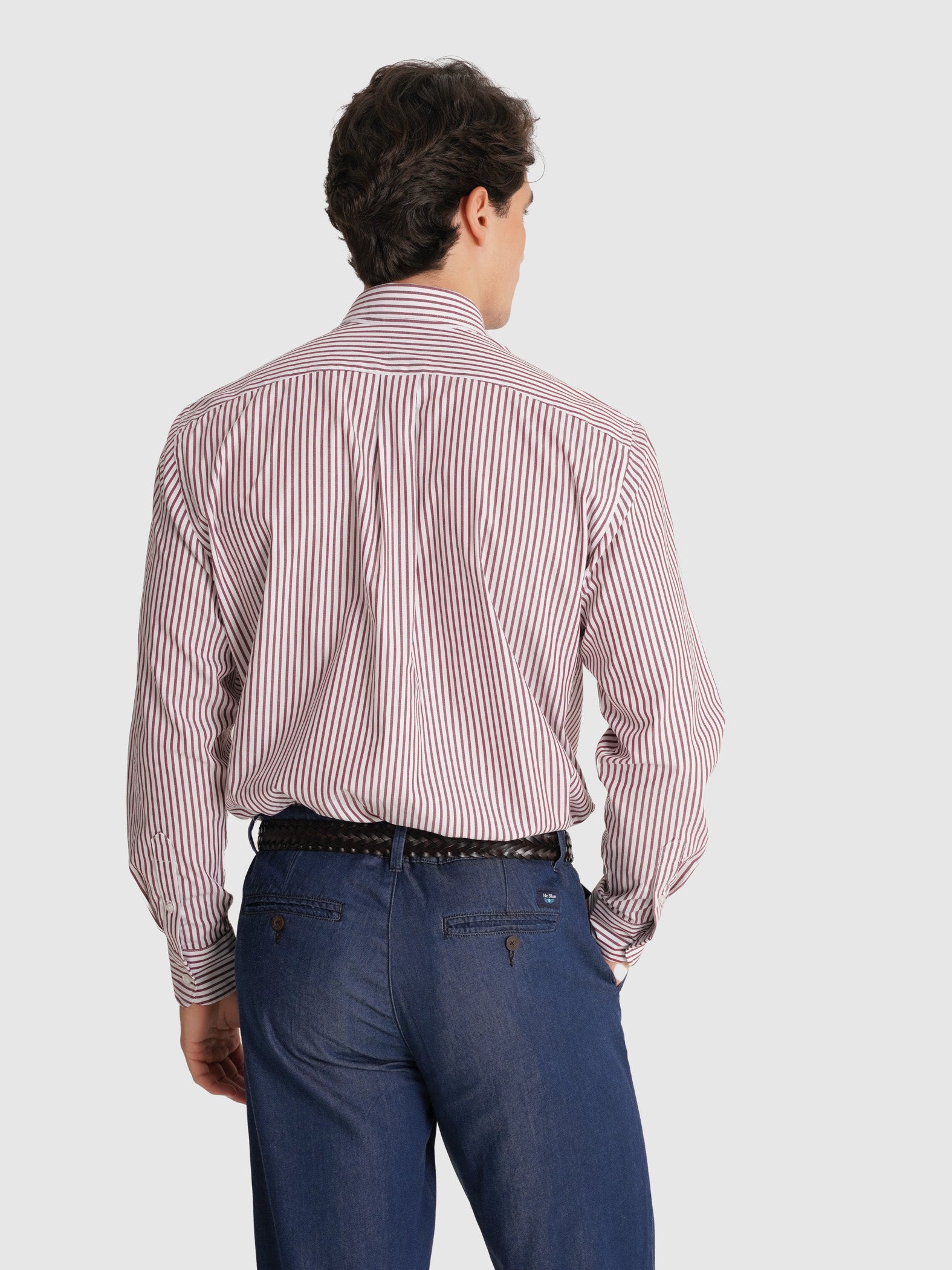 RED OXFORD SHIRT LONG SLEEVE REGULAR FIT MR. BLUE