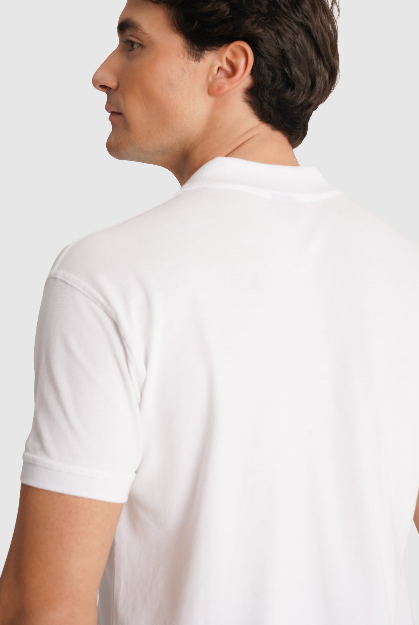 POLO PIQUET BLANCO MANGA CORTA REGULAR FIT MR. AZUL