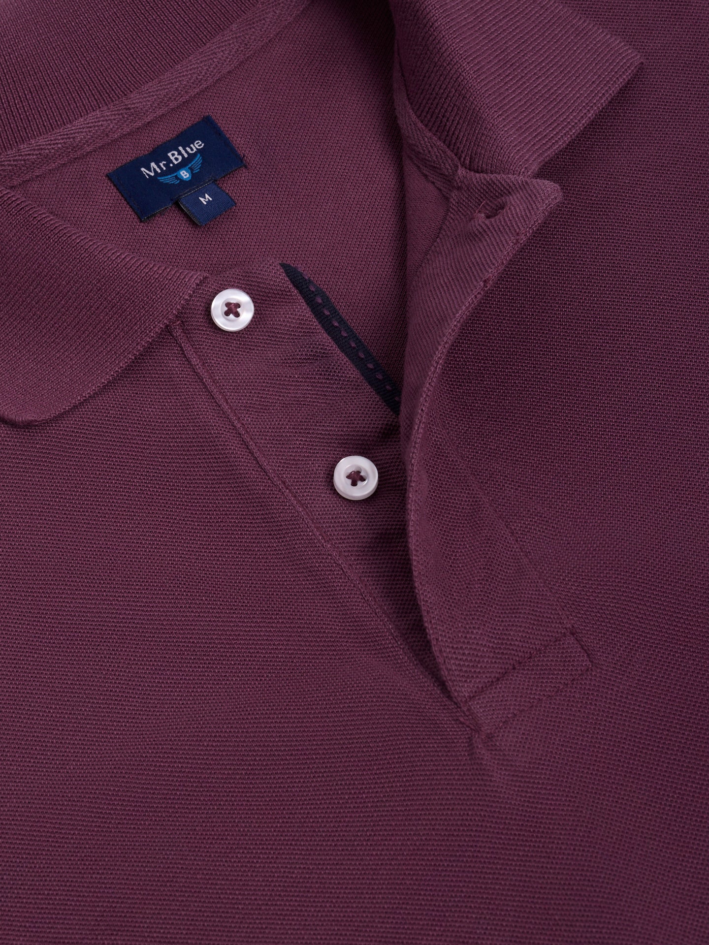 PURPLE SHORT SLEEVE POLO REGULAR FIT MR. BLUE