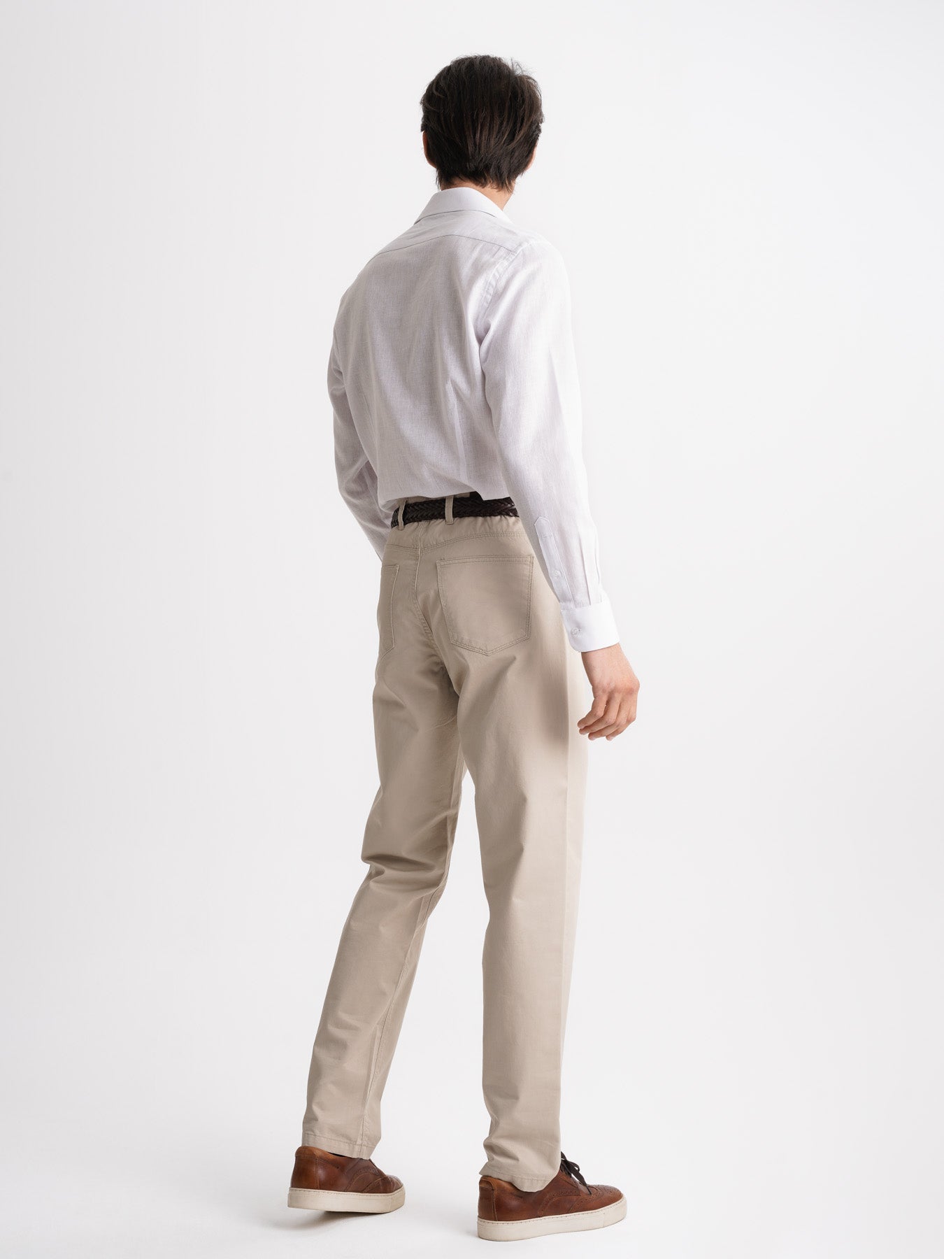 Mr. Blue Regular Fit Twill Beige Chinos