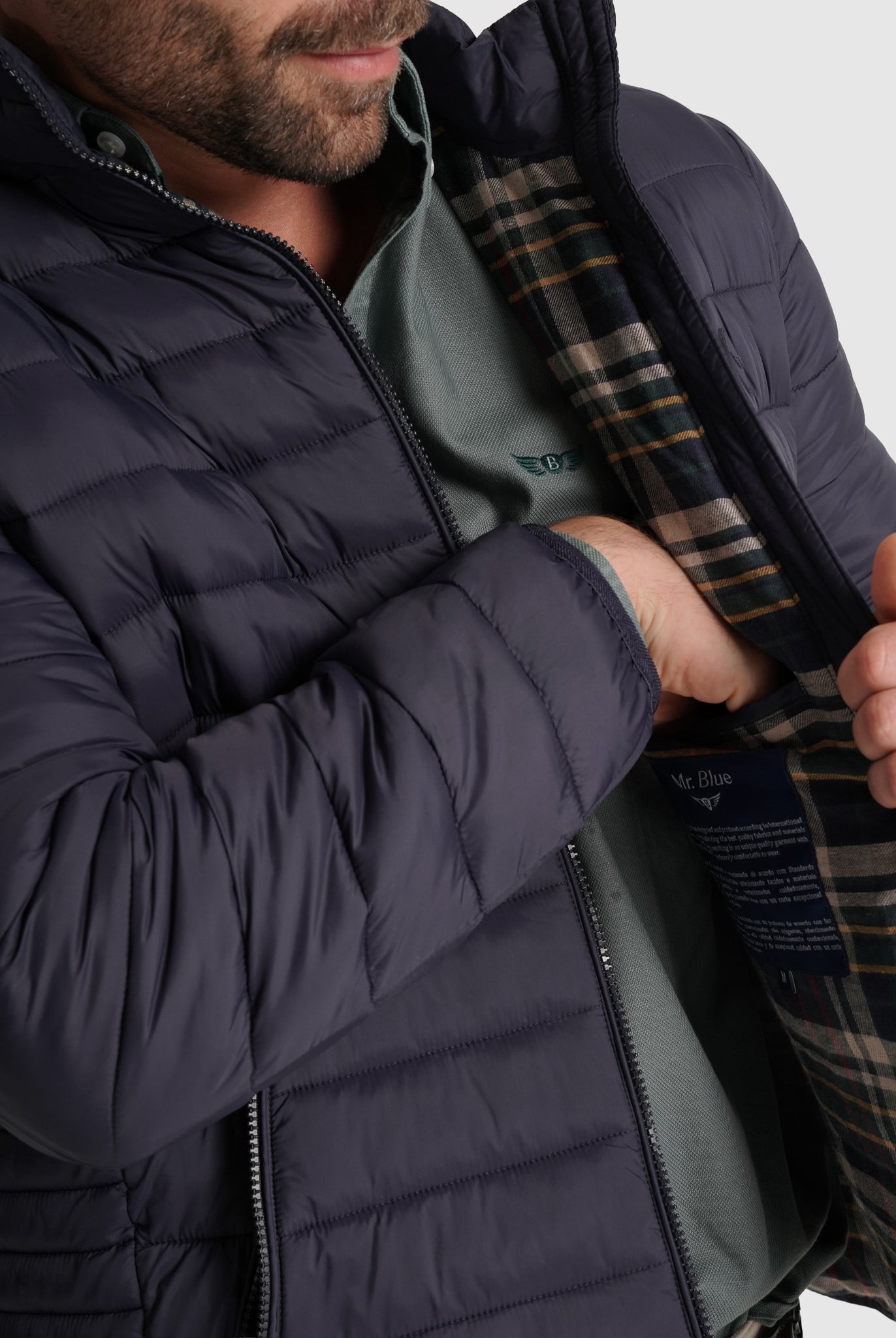 Blusão Azul Regular Fit Mr. Blue