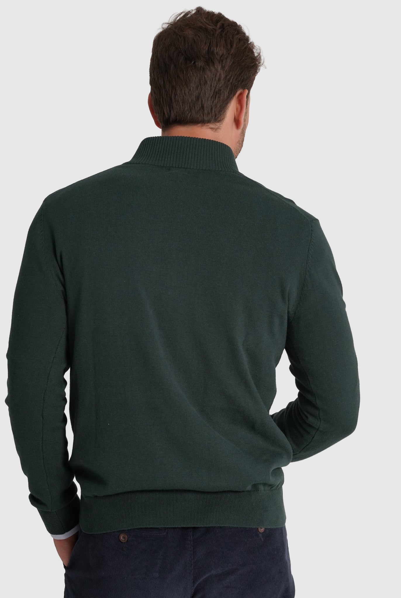 Pullover Caxemira Verde Manga Comprida Regular Fit Mr. Blue