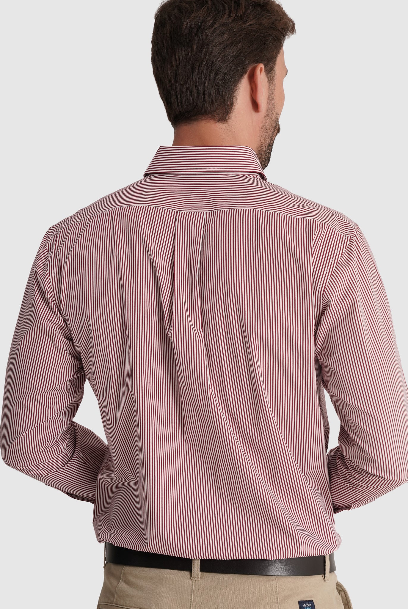 Camisa Algodão Vermelha Manga Comprida Regular Fit Mr. Blue