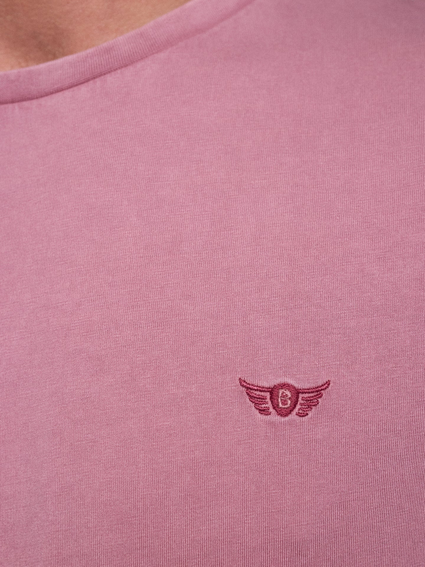 PINK COTTON T-SHIRT SHORT SLEEVE REGULAR FIT MR. BLUE