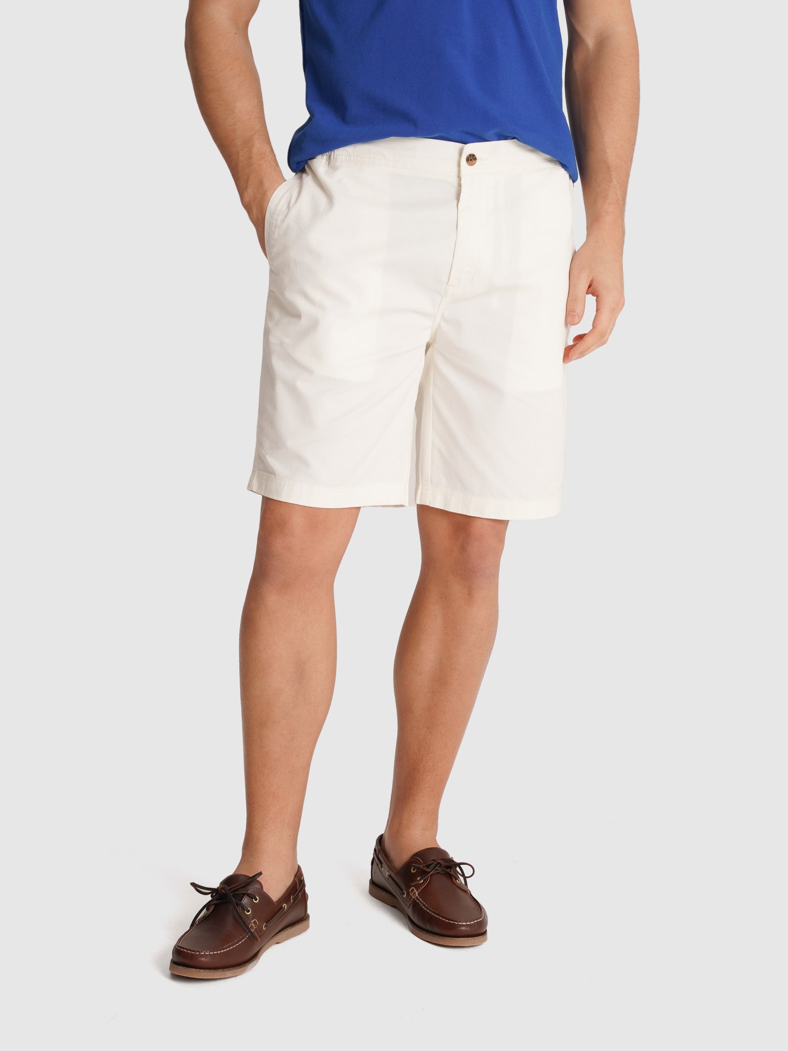 BERMUDA DE SARGA BLANCA REGULAR FIT MR. AZUL