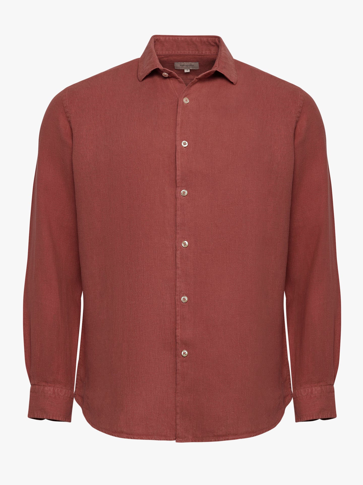 Tailored Fit Pink Linen Shirt Mr. Blue