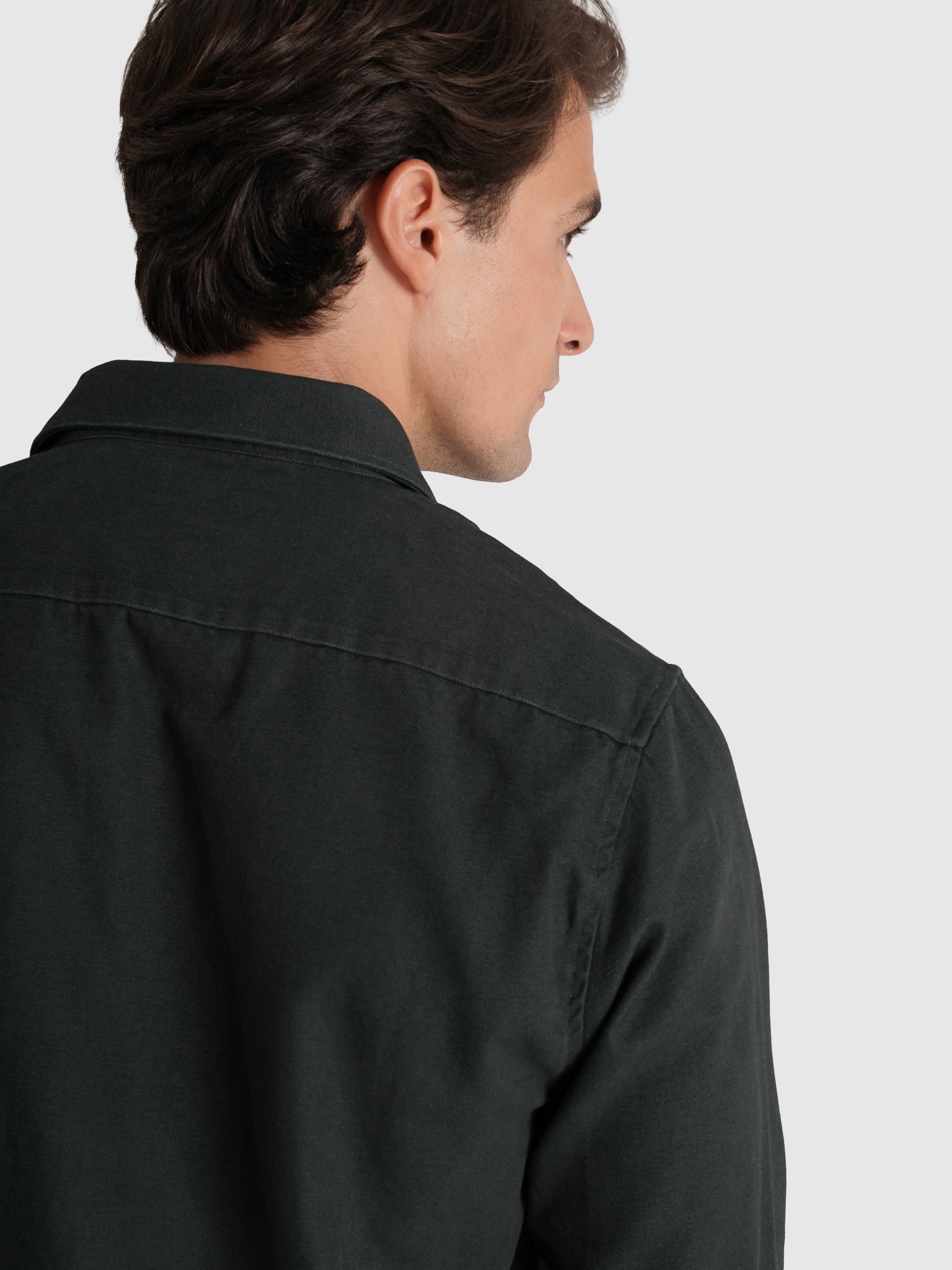 GRAY COTTON OVERSHIRT LONG SLEEVE REGULAR FIT MARK BELLUCCI