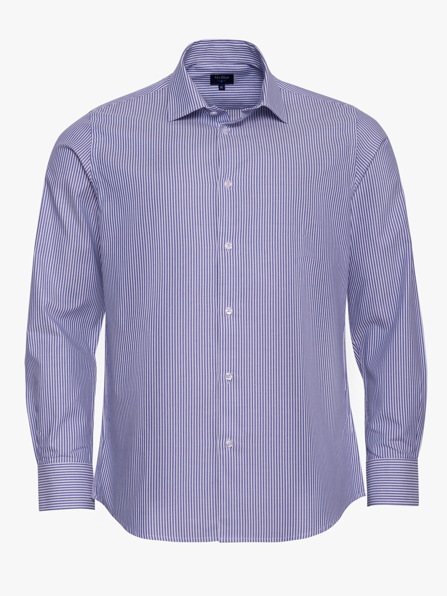 BLUE SLIM FIT MR SHIRT. BLUE