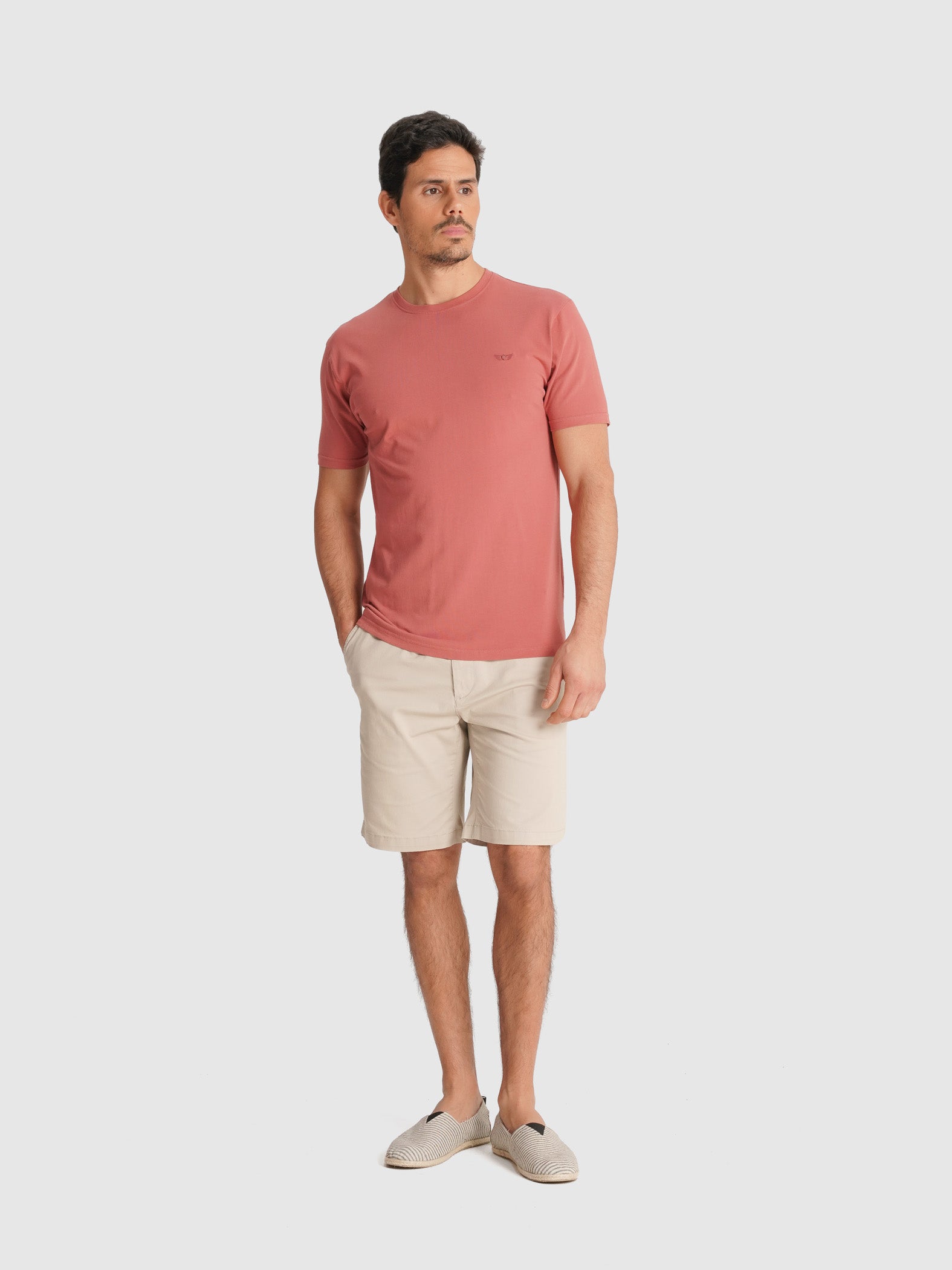 CAMISETA MANGA CORTA ROSA REGULAR FIT MR. AZUL