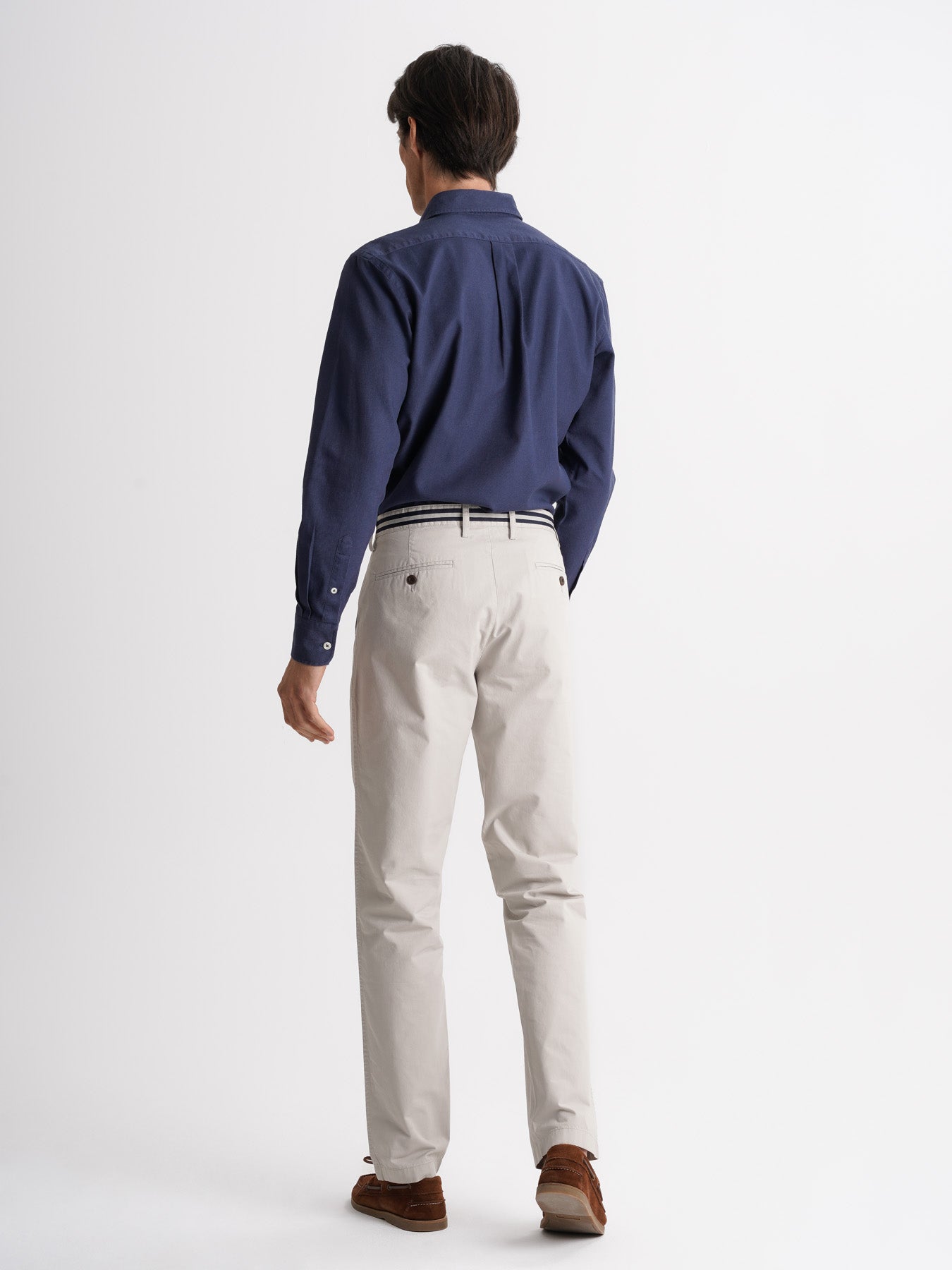 Mr. Blue Regular Fit Twill Chinos Pants Gray