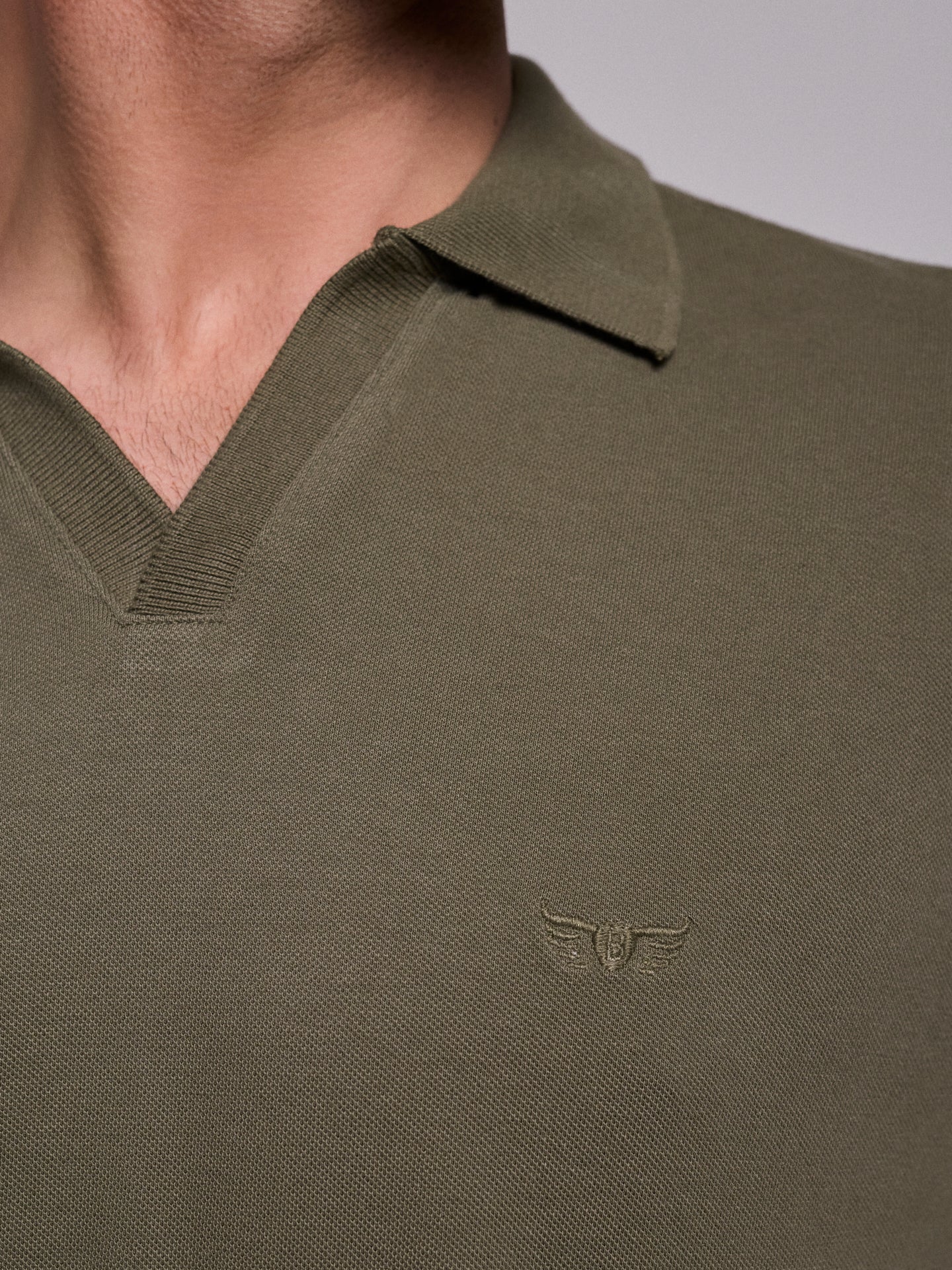GREEN COTTON POLO SHORT SLEEVE REGULAR FIT MR. BLUE