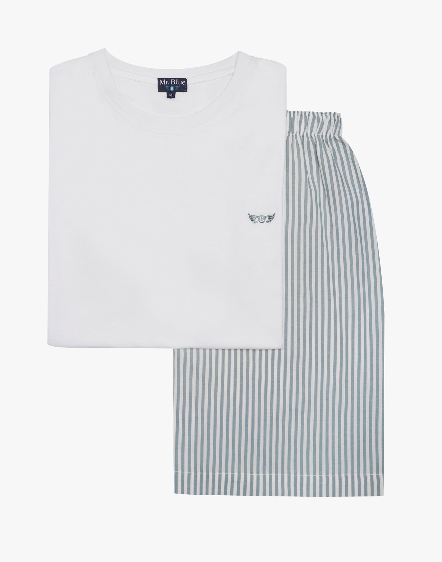 Mr. Blue Green Cotton Pajamas