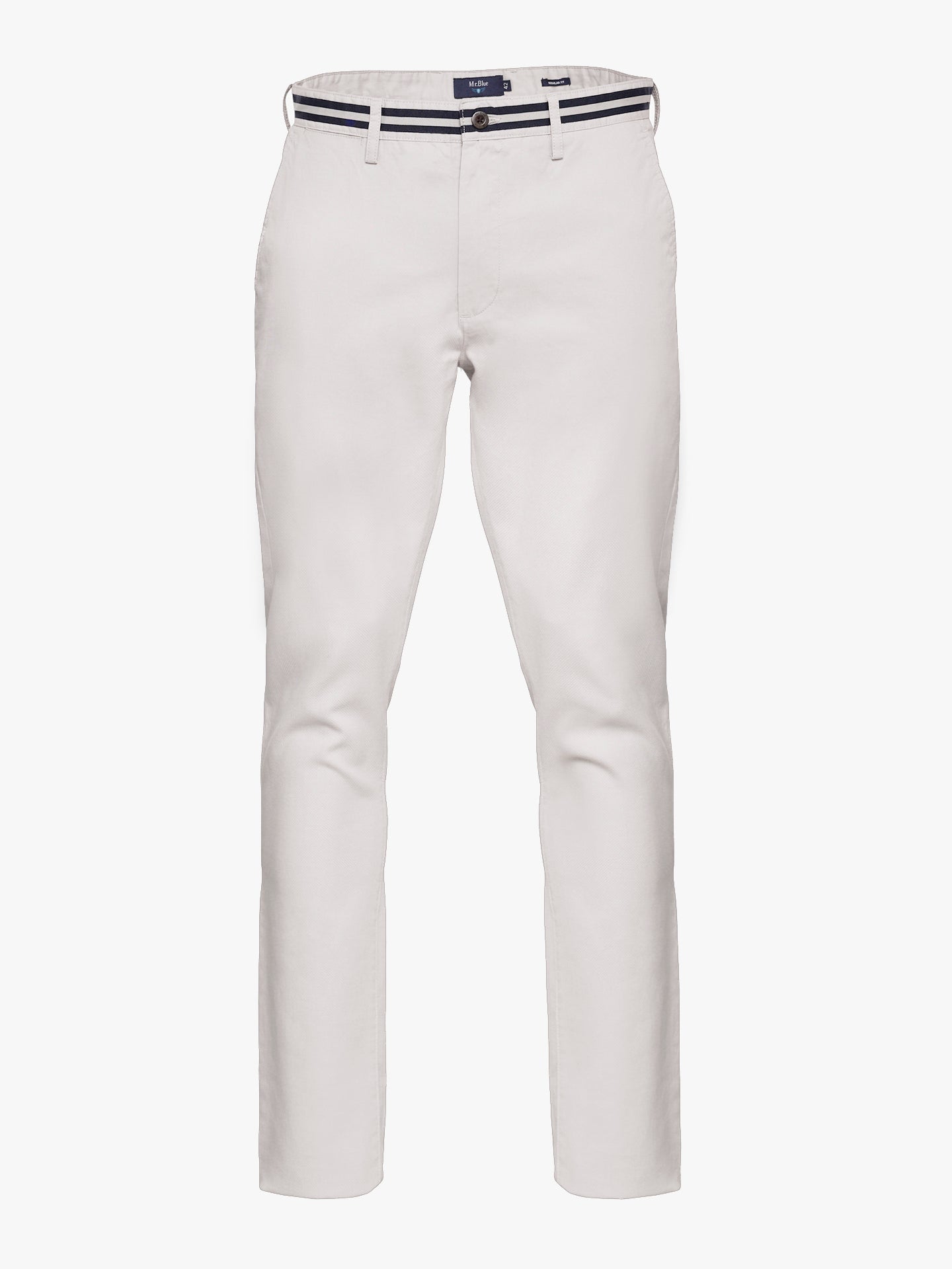 Mr. Blue Regular Fit Twill Chinos Pants Gray