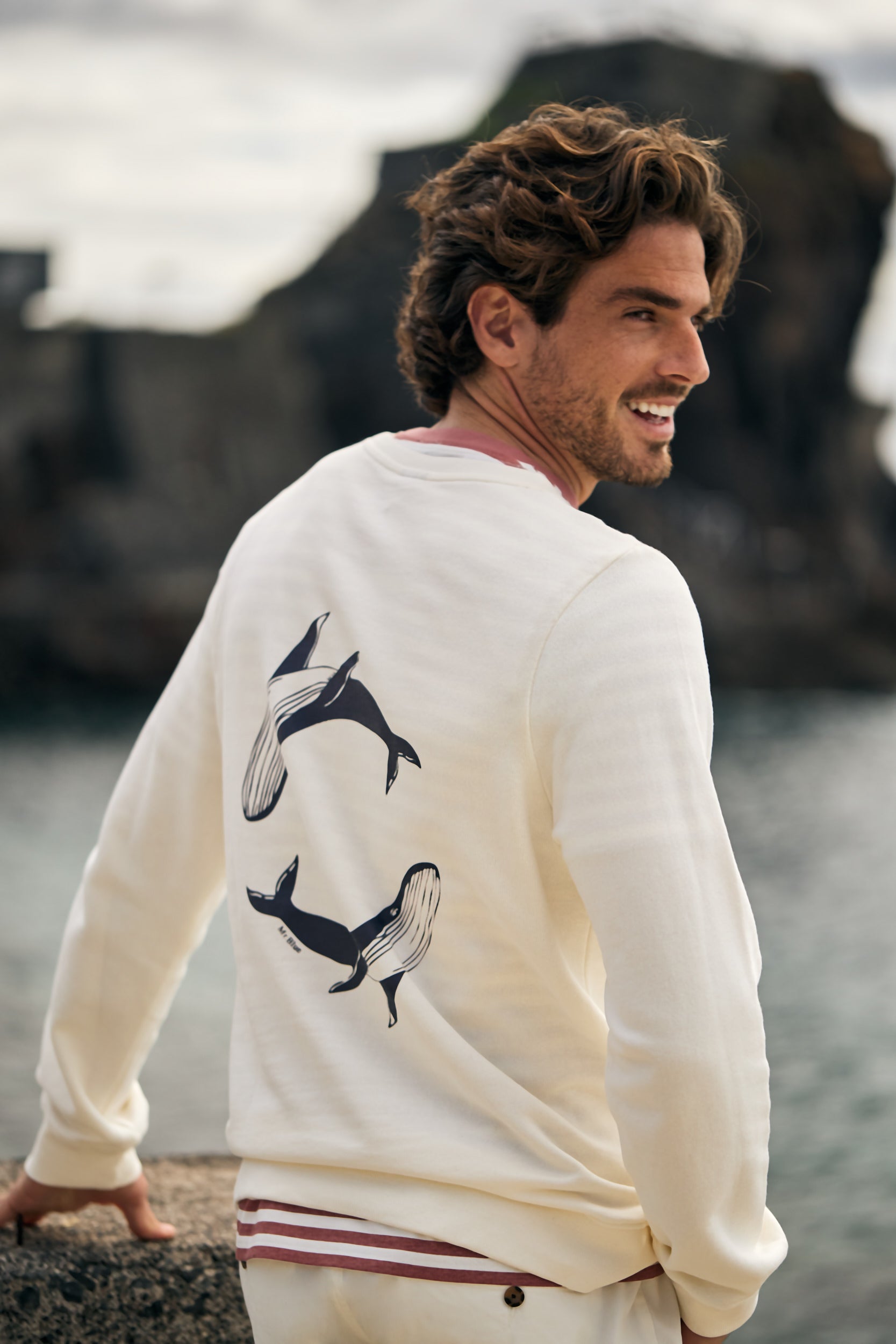 SUDADERA RAW REGULAR FIT MR. AZUL