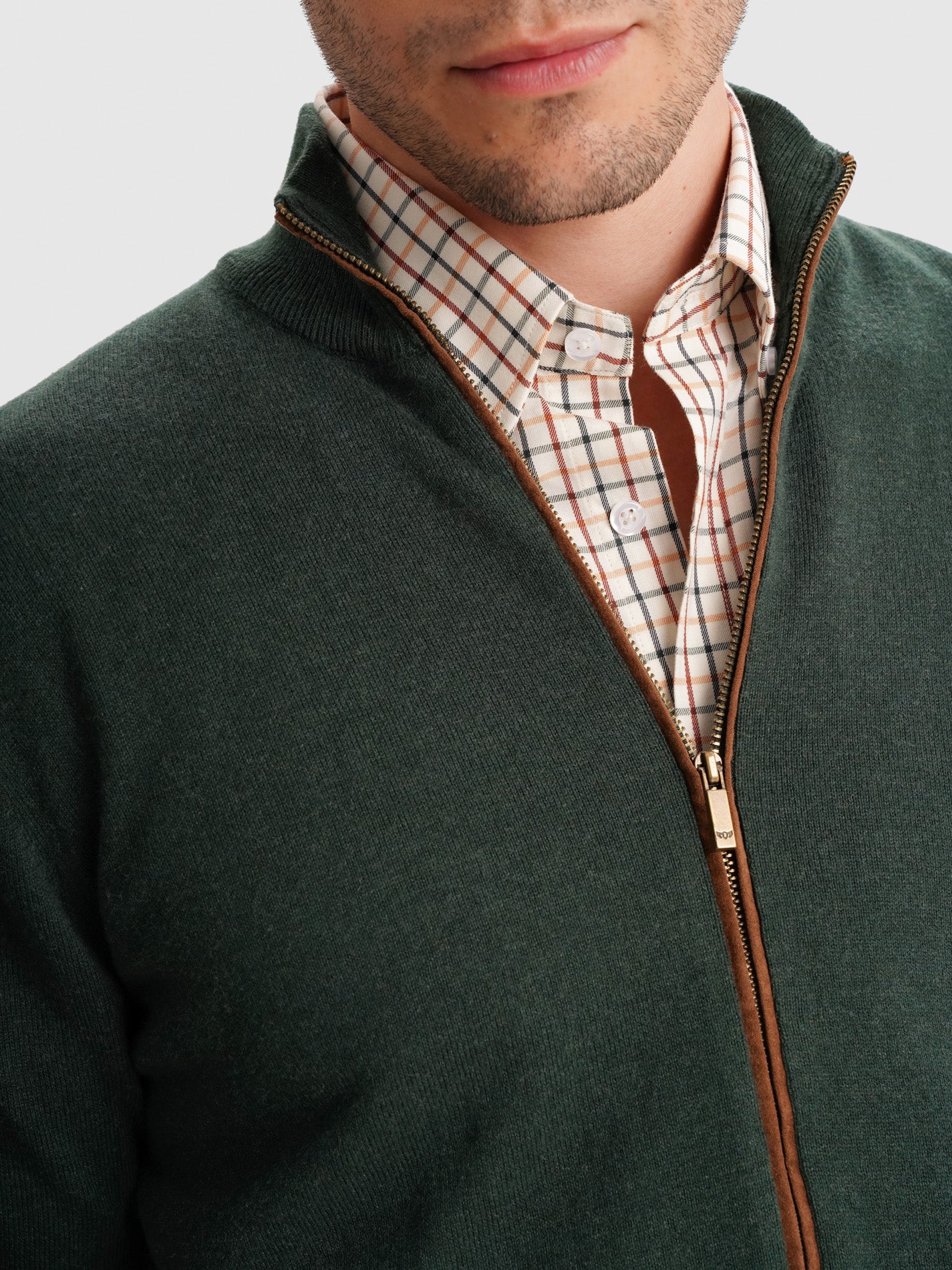 REGULAR FIT GREEN THIN PULLOVER MR. BLUE