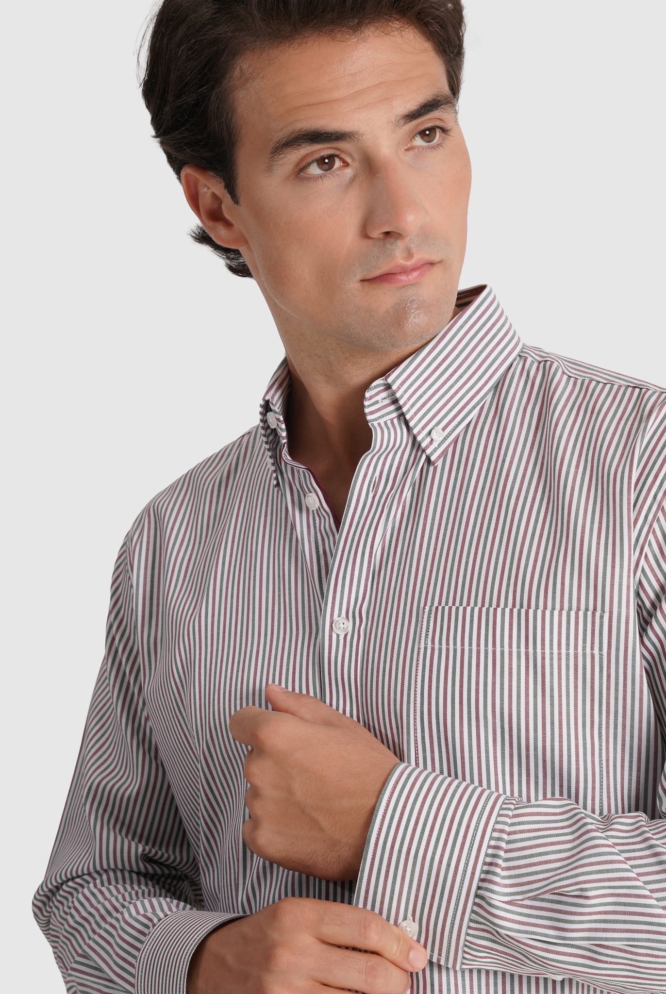 Camisa Algodão Verde Manga Comprida Regular Fit Mr. Blue