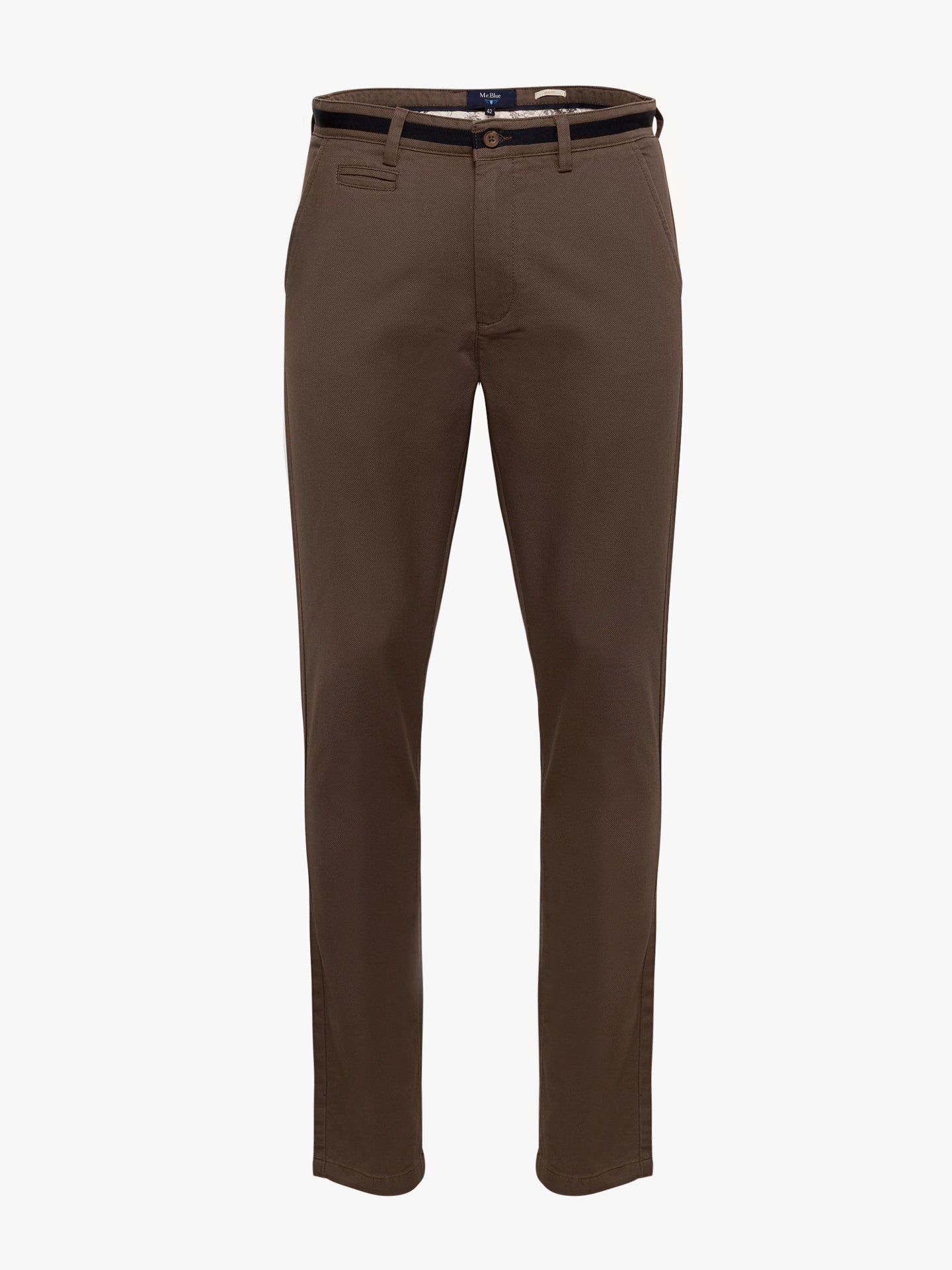 GREEN STRUCTURED TROUSERS SLIM FIT MR. BLUE
