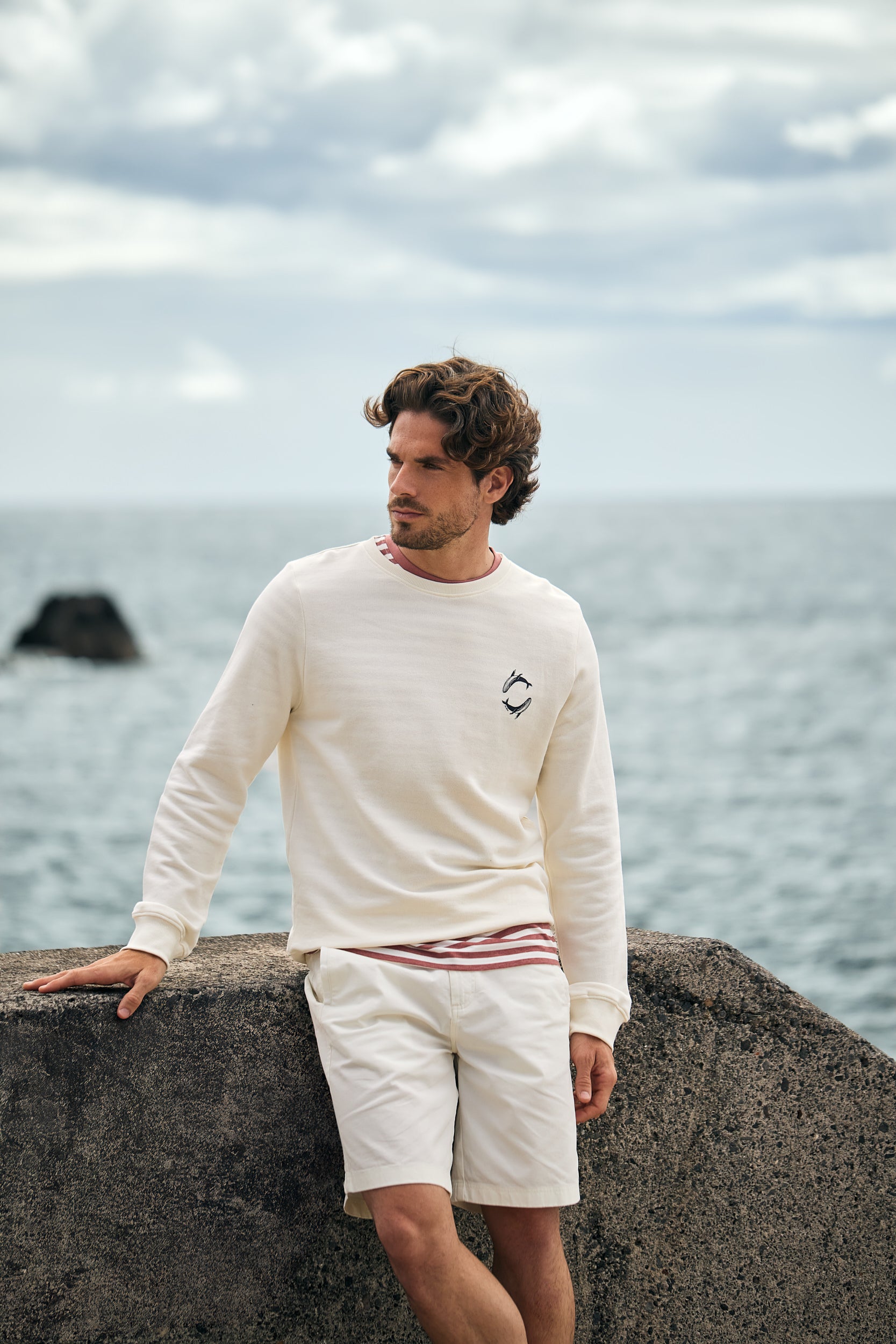 SUDADERA RAW REGULAR FIT MR. AZUL