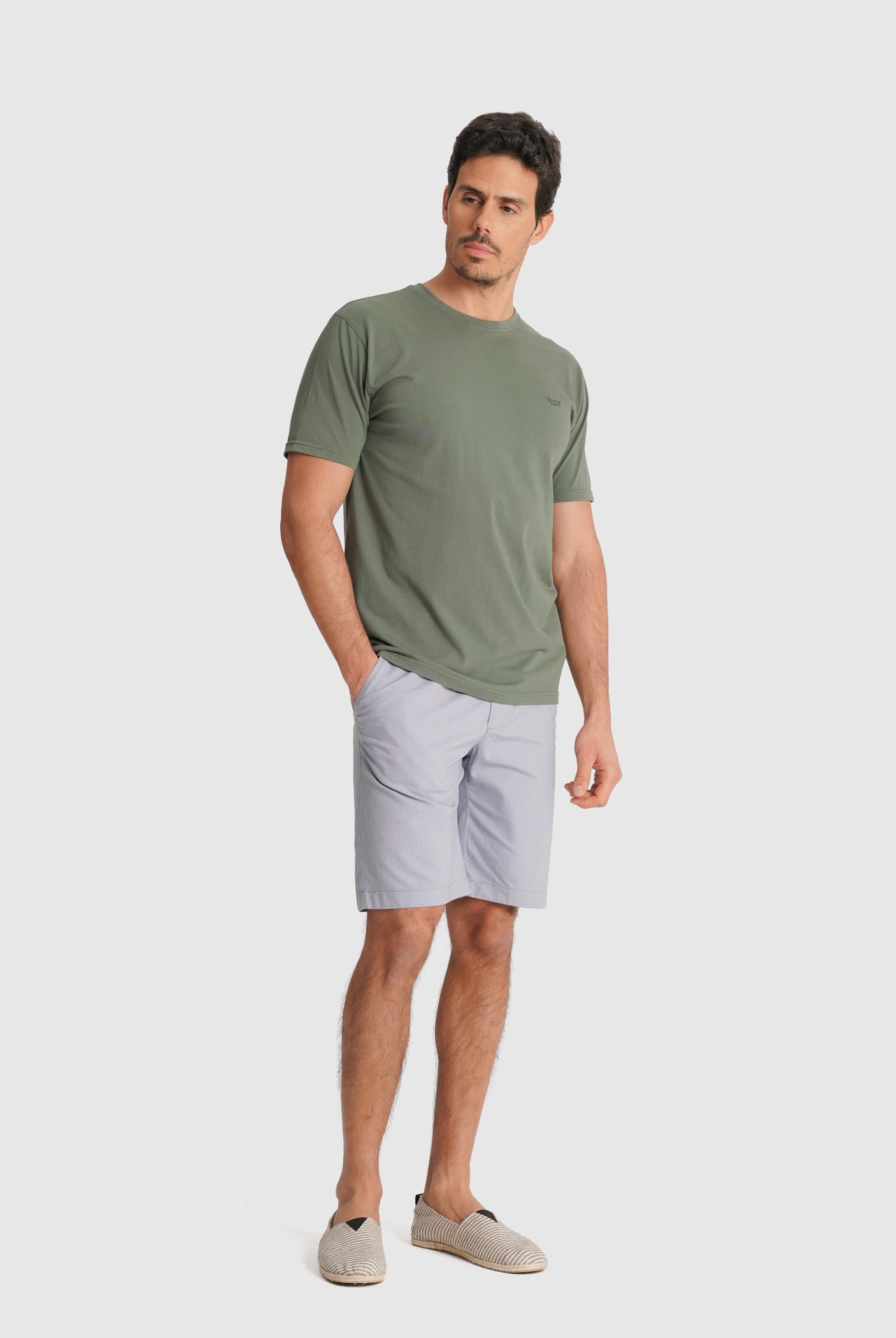 CAMISETA VERDE MANGA CORTA REGULAR FIT MR. AZUL