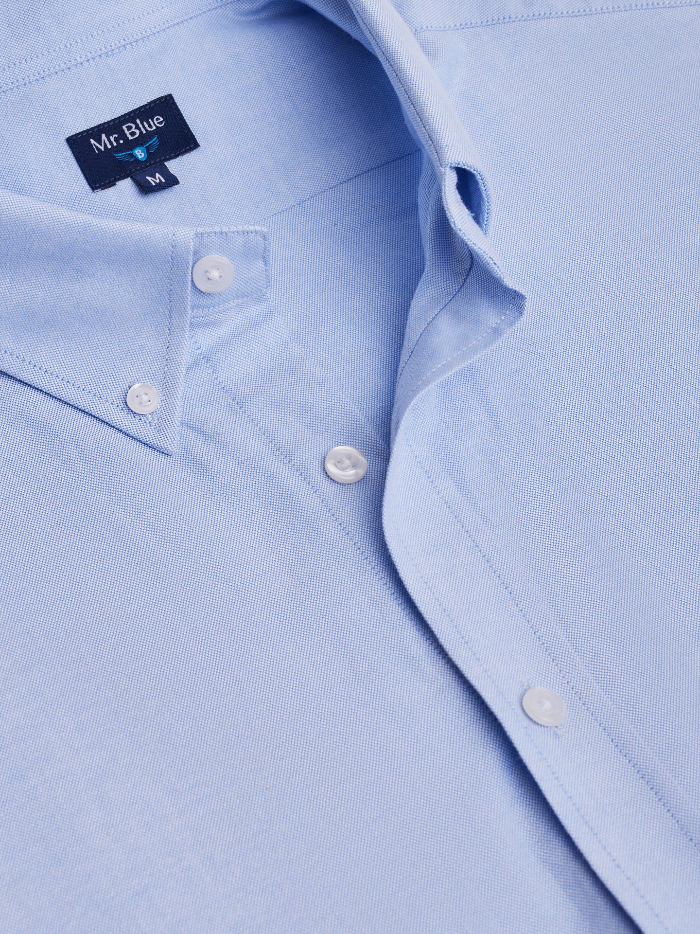 BLUE REGULAR FIT MR SHIRT. BLUE