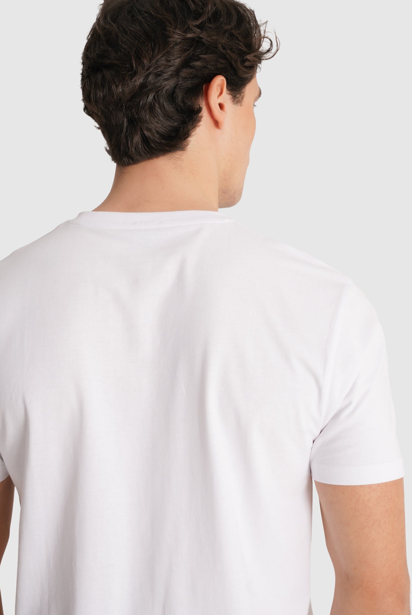 CAMISETA BLANCA MANGA CORTA REGULAR FIT MR. AZUL