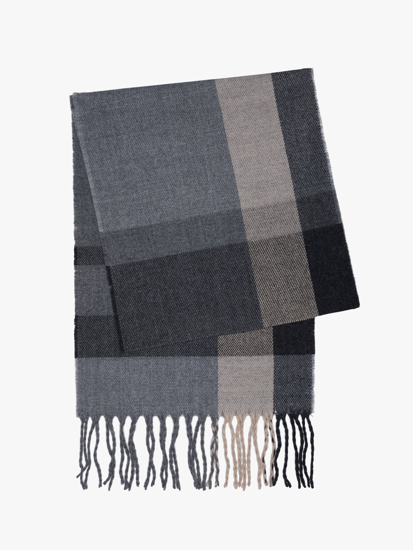 GRAY SCARF MR. BLUE