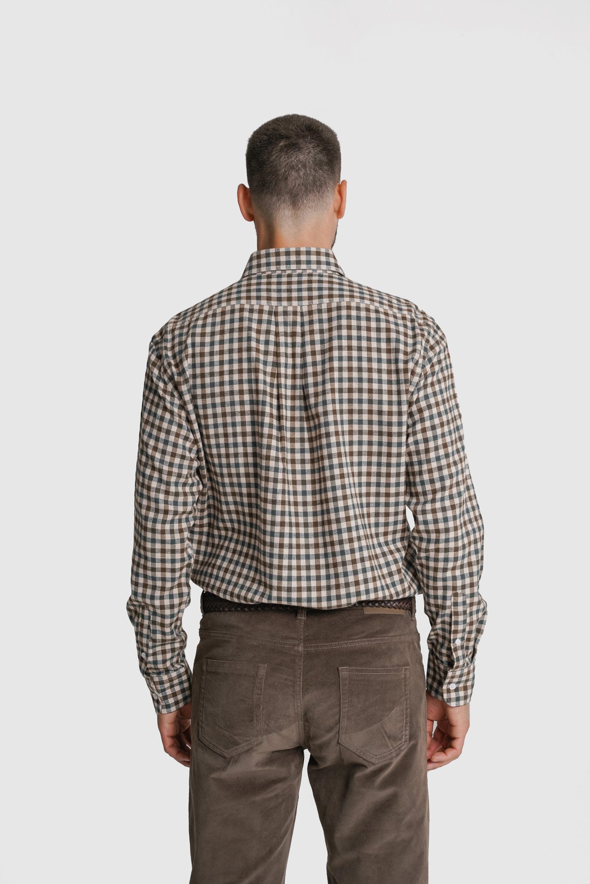 CAMISA FLANELA REGULAR FIT VERDE AO QUADRADO MR. BLUE