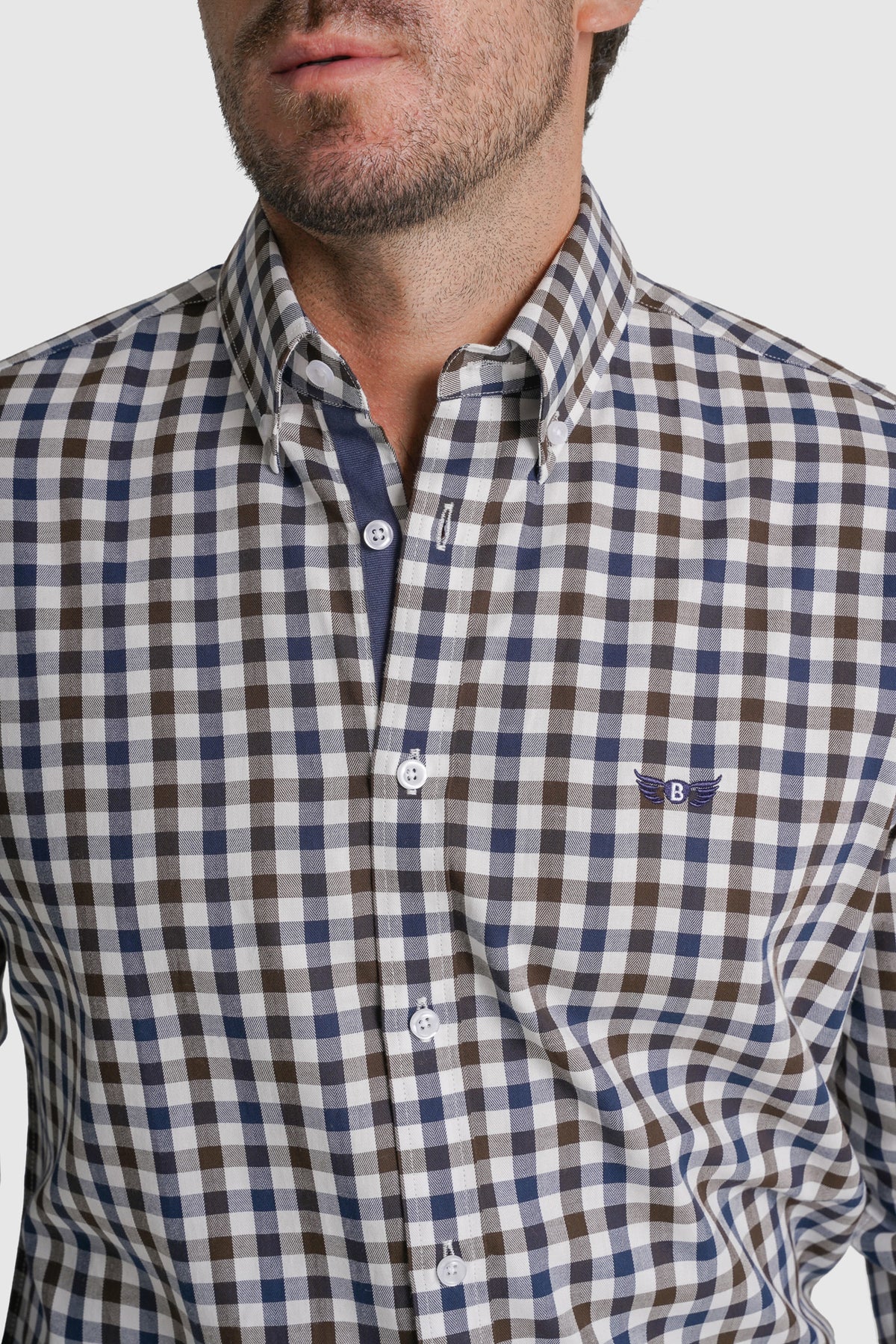 CAMISA TWILL REGULAR FIT AZUL AO QUADRADO MR. BLUE