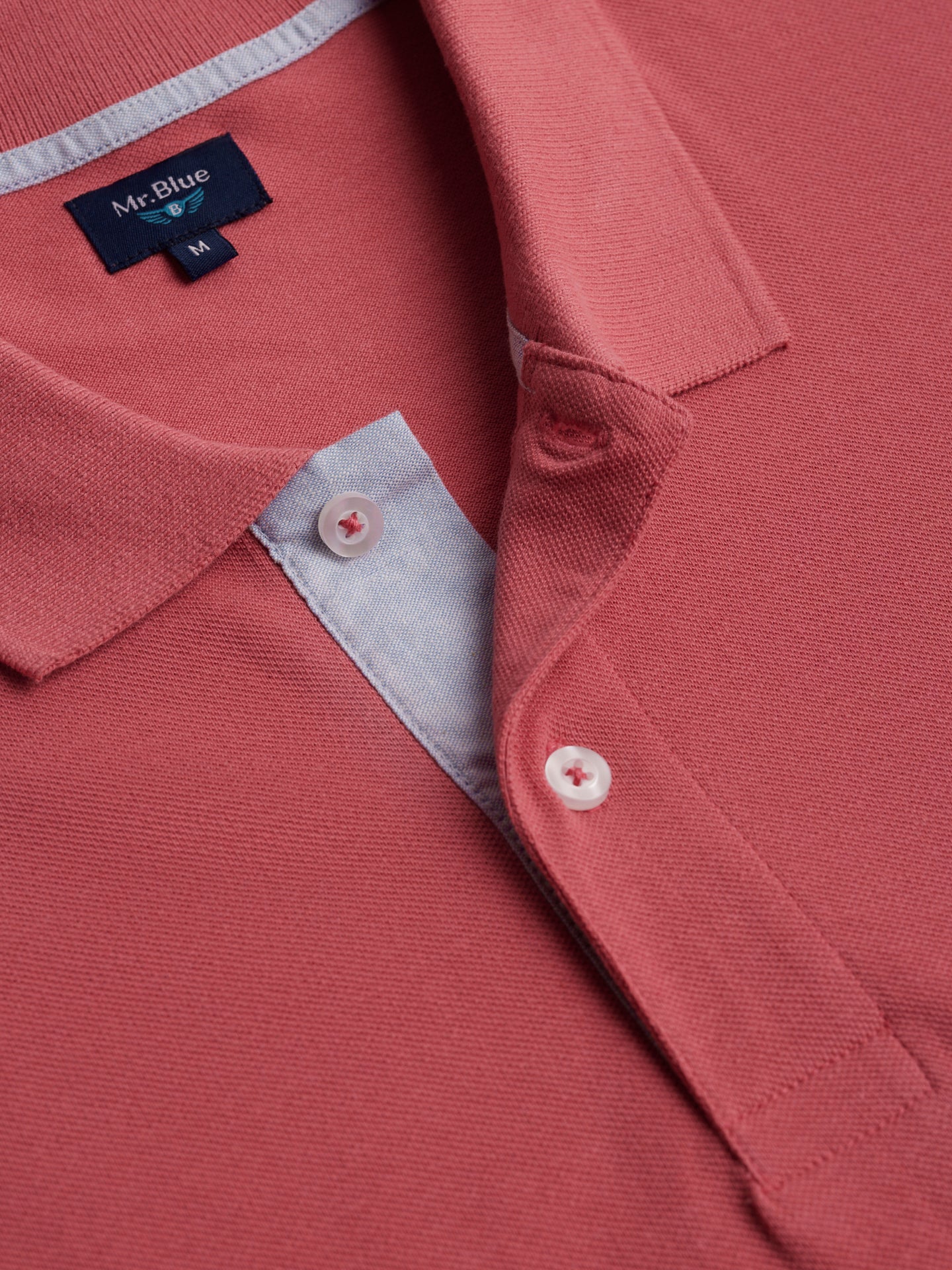 Polo Regular Fit Piquet Pink Mr. Blue