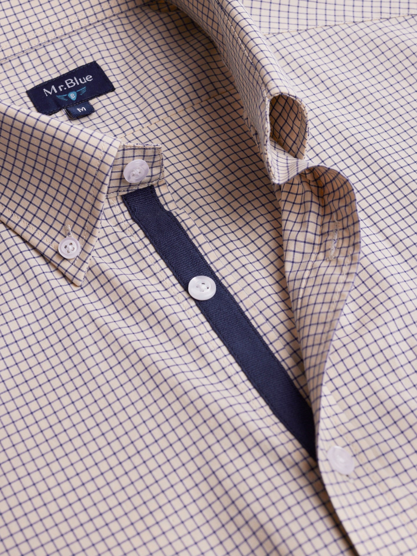Regular Fit Blue Poplin Shirt Mr. Blue